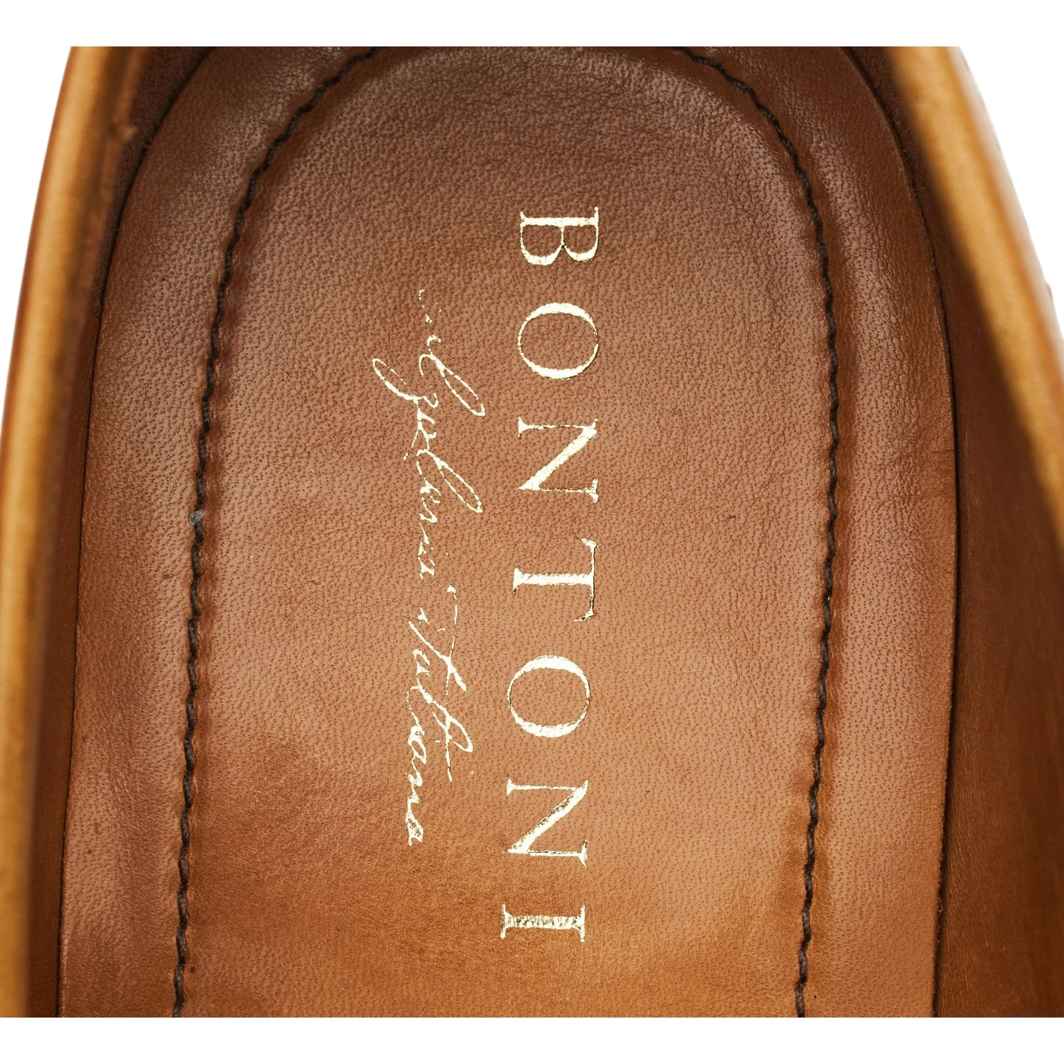 'Principe' Tan Brown Leather Loafers UK 9 EU 43 - Image 6