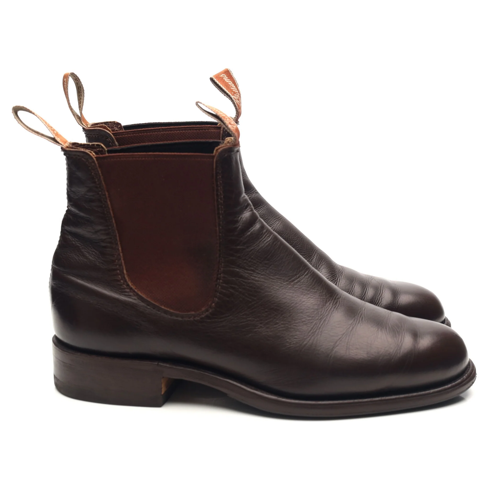 'Comfort Turnout' Dark Brown Leather Chelsea Boots UK 8 G - Image 6