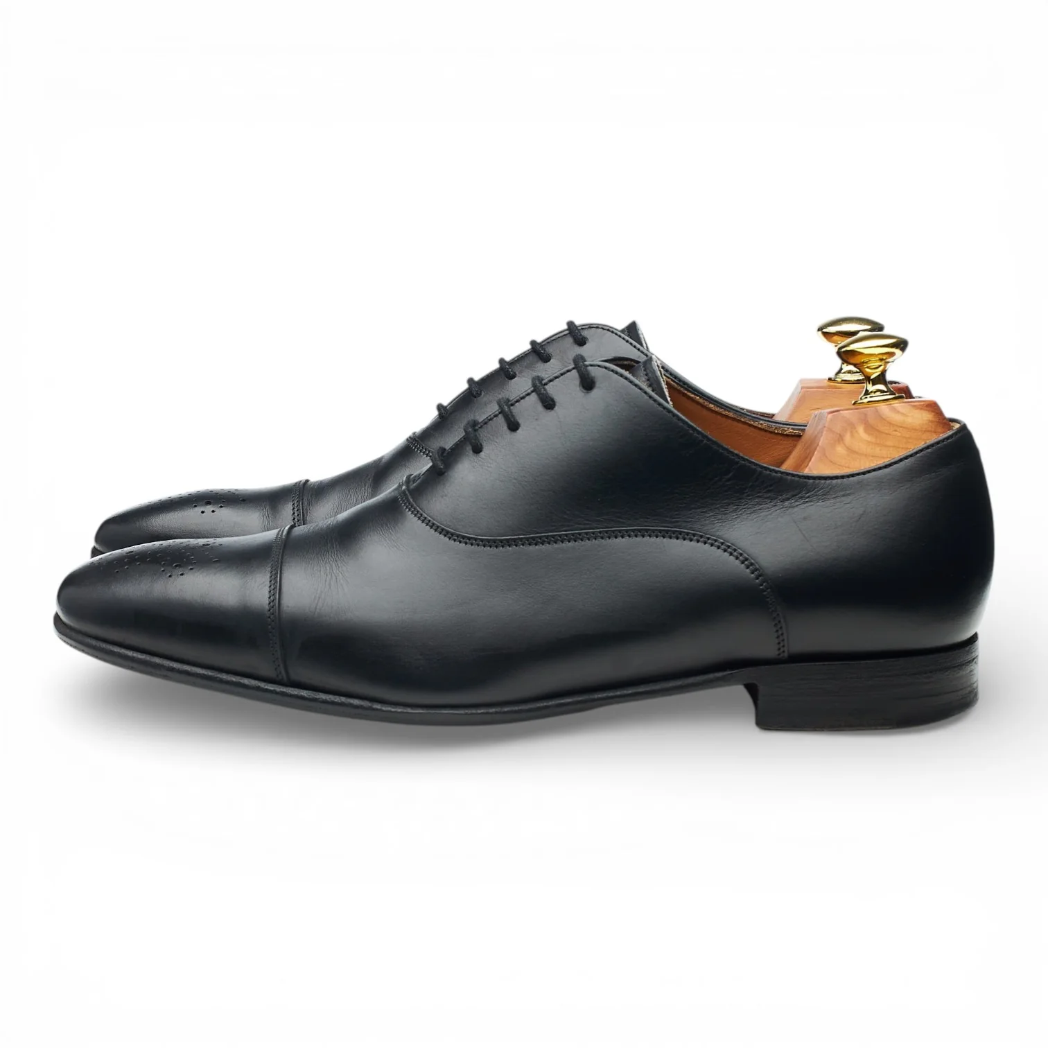 'Radcliffe' Black Leather Oxford UK 7.5 F - Image 3