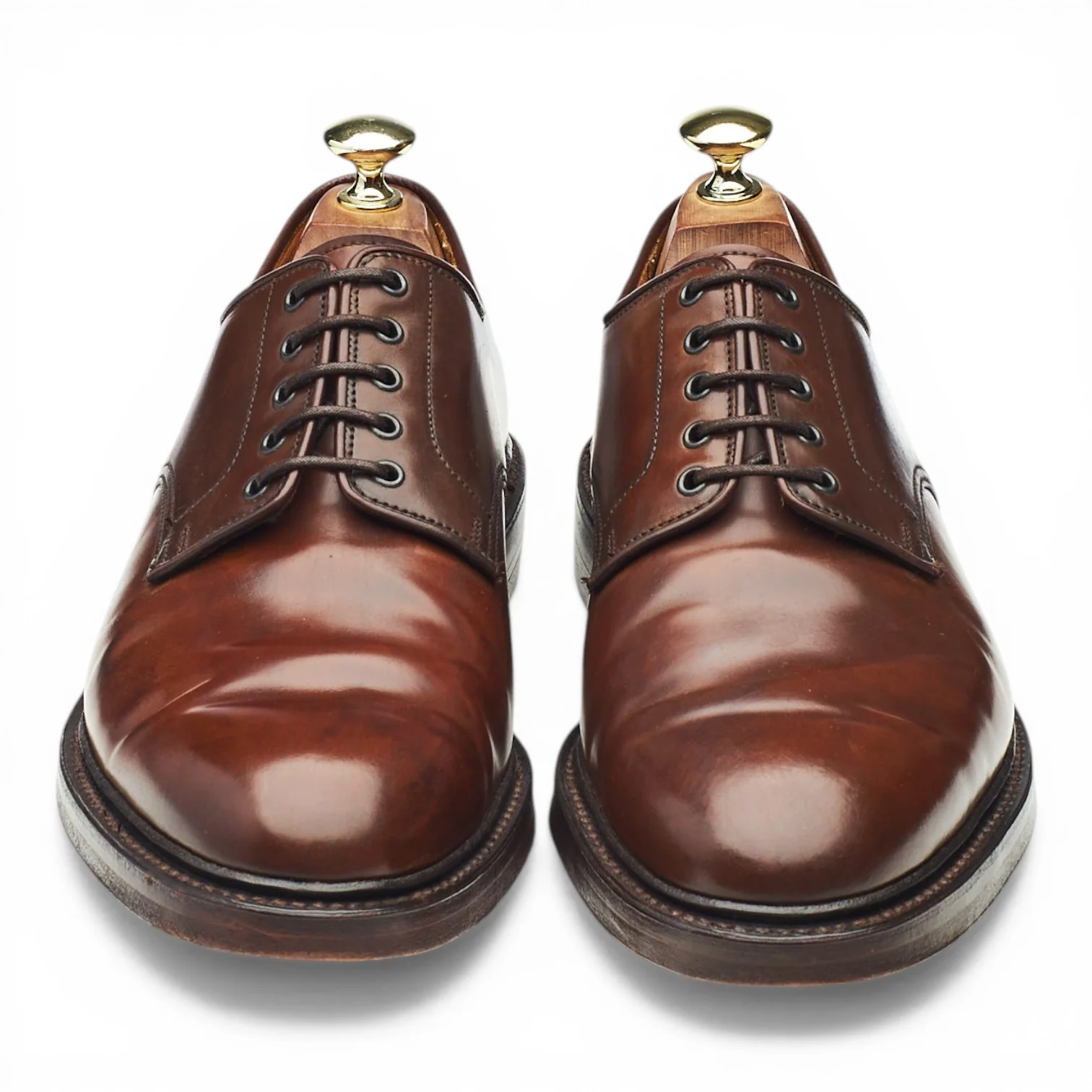 Ralph Lauren Marlow Brown Cordovan Derby UK 7.5 US 8.5 D - Image 2