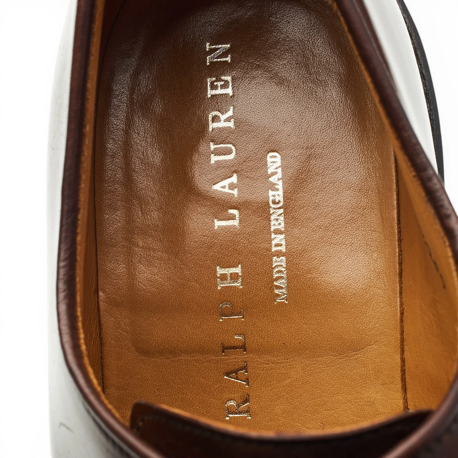 Ralph Lauren Marlow Brown Cordovan Derby UK 7.5 US 8.5 D - Image 6