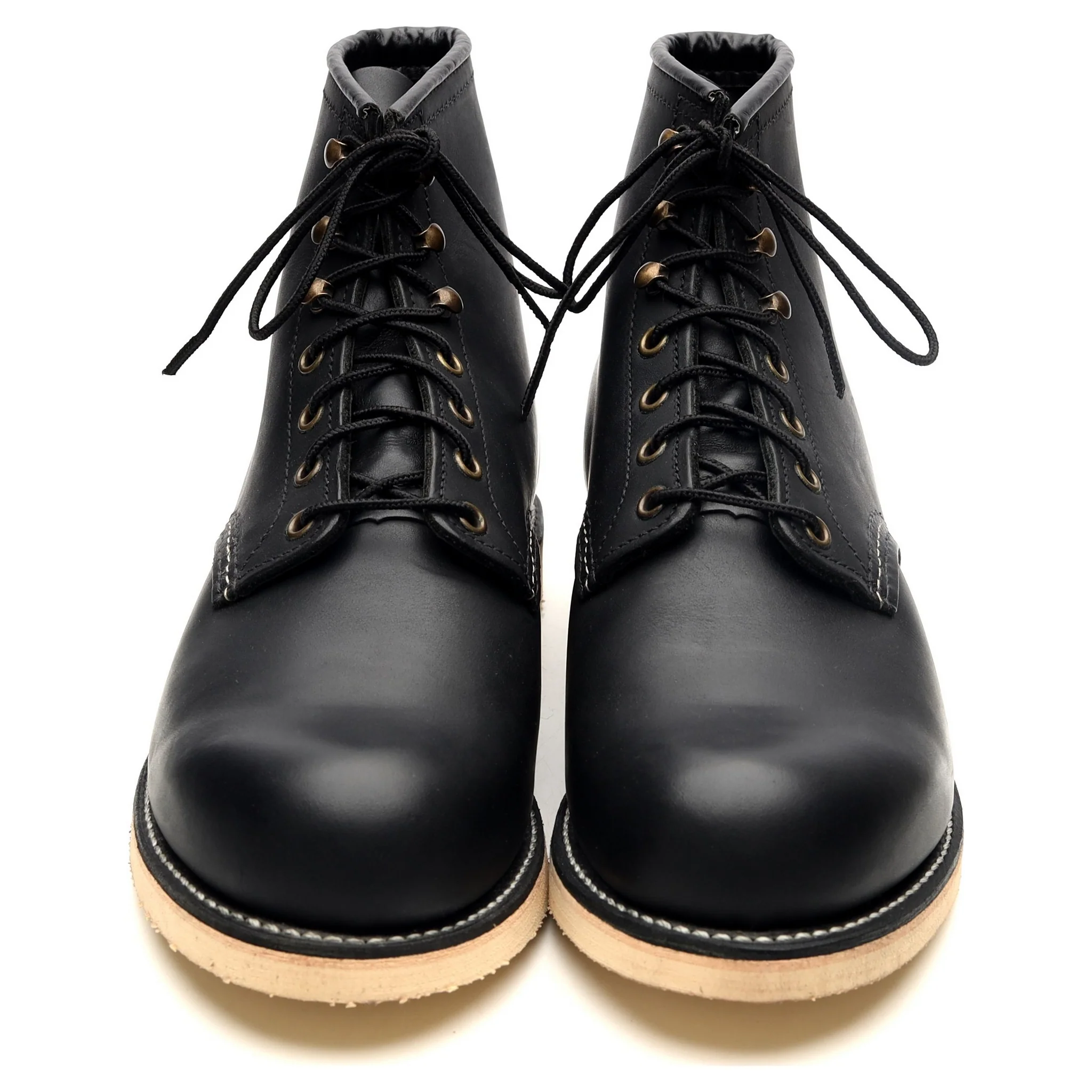 '2951' Black Leather Rover Boots UK 9.5 US 10.5 - Image 9