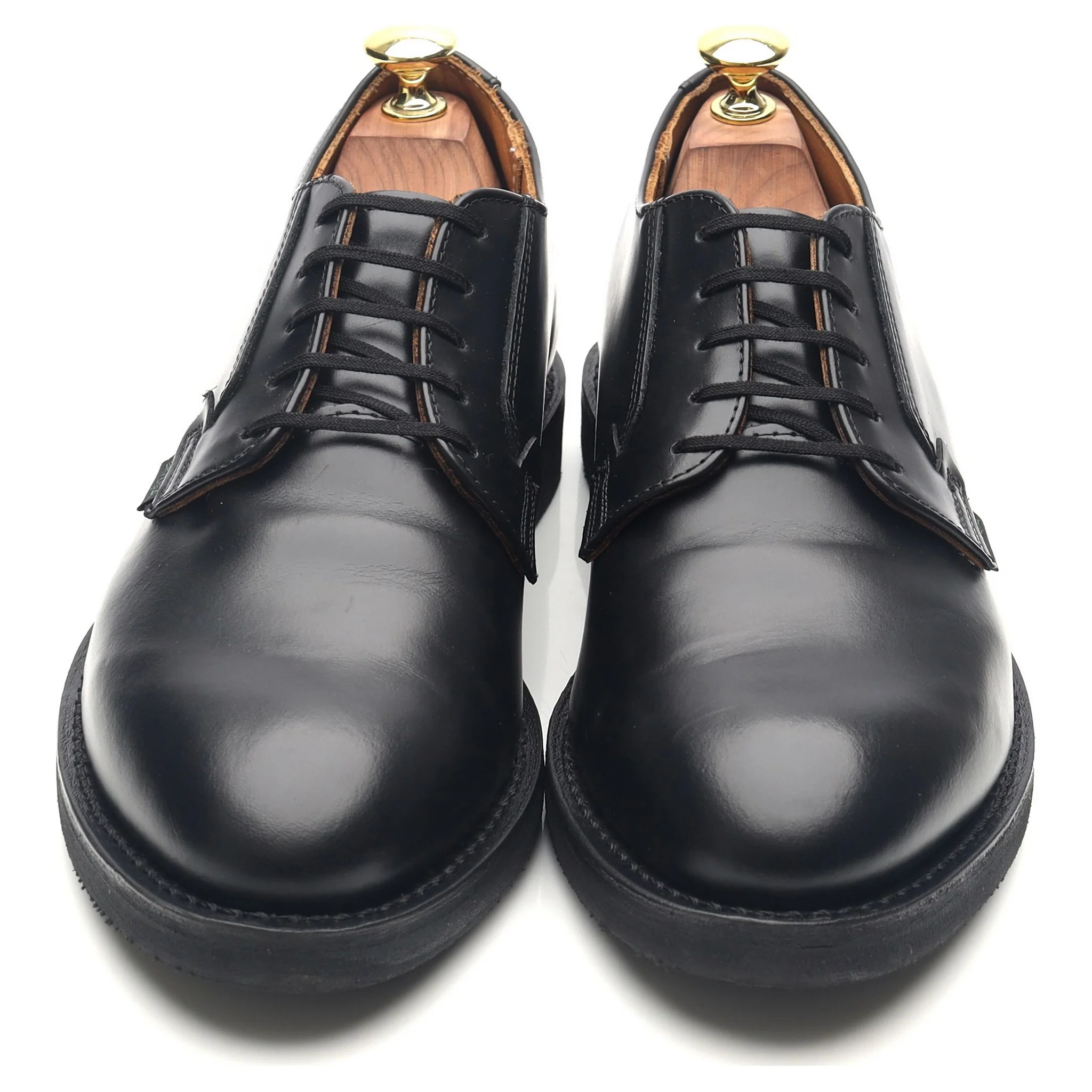 '101 Postman Oxford' Black Leather Derby Shoes UK 7.5 US 8.5 - Image 9