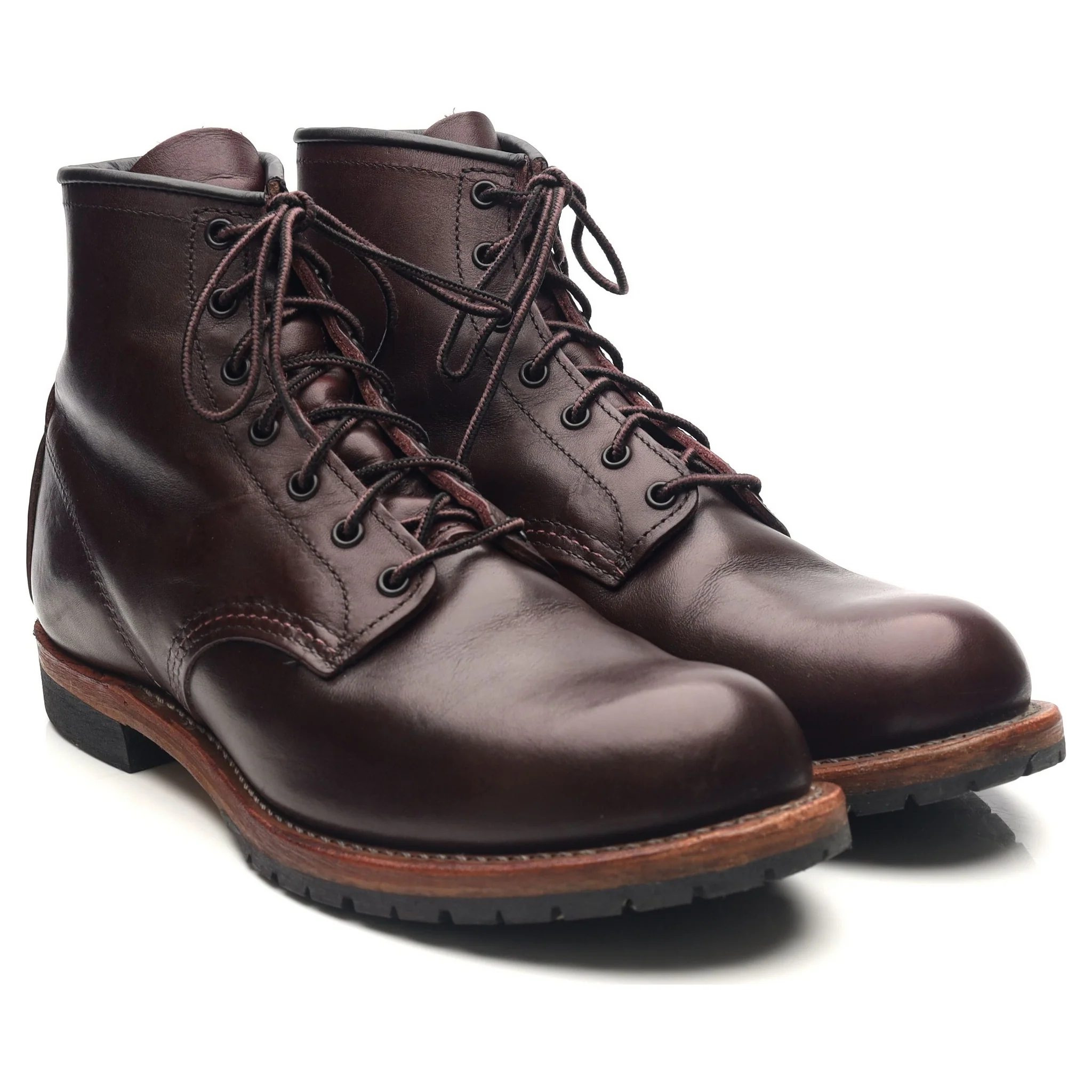 '9011' Burgundy Leather Beckman Boots UK 7.5 US 8.5 - Image 7