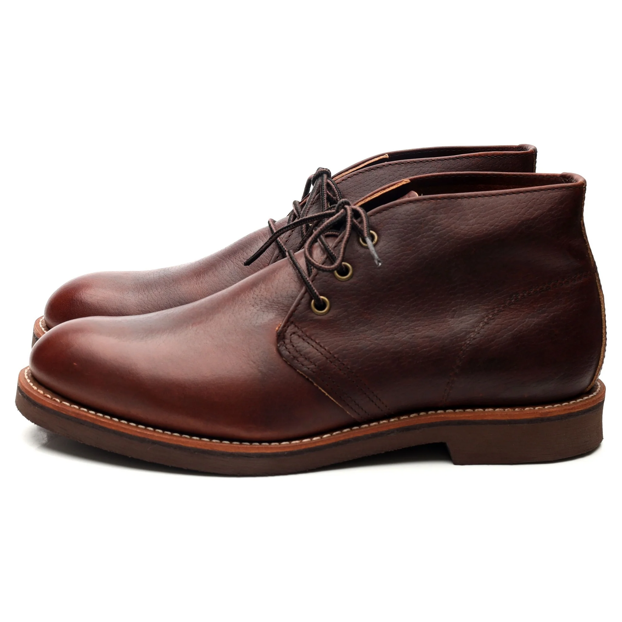 '9215' Brown Leather Chukka Boots UK 9 US 10 - Image 2