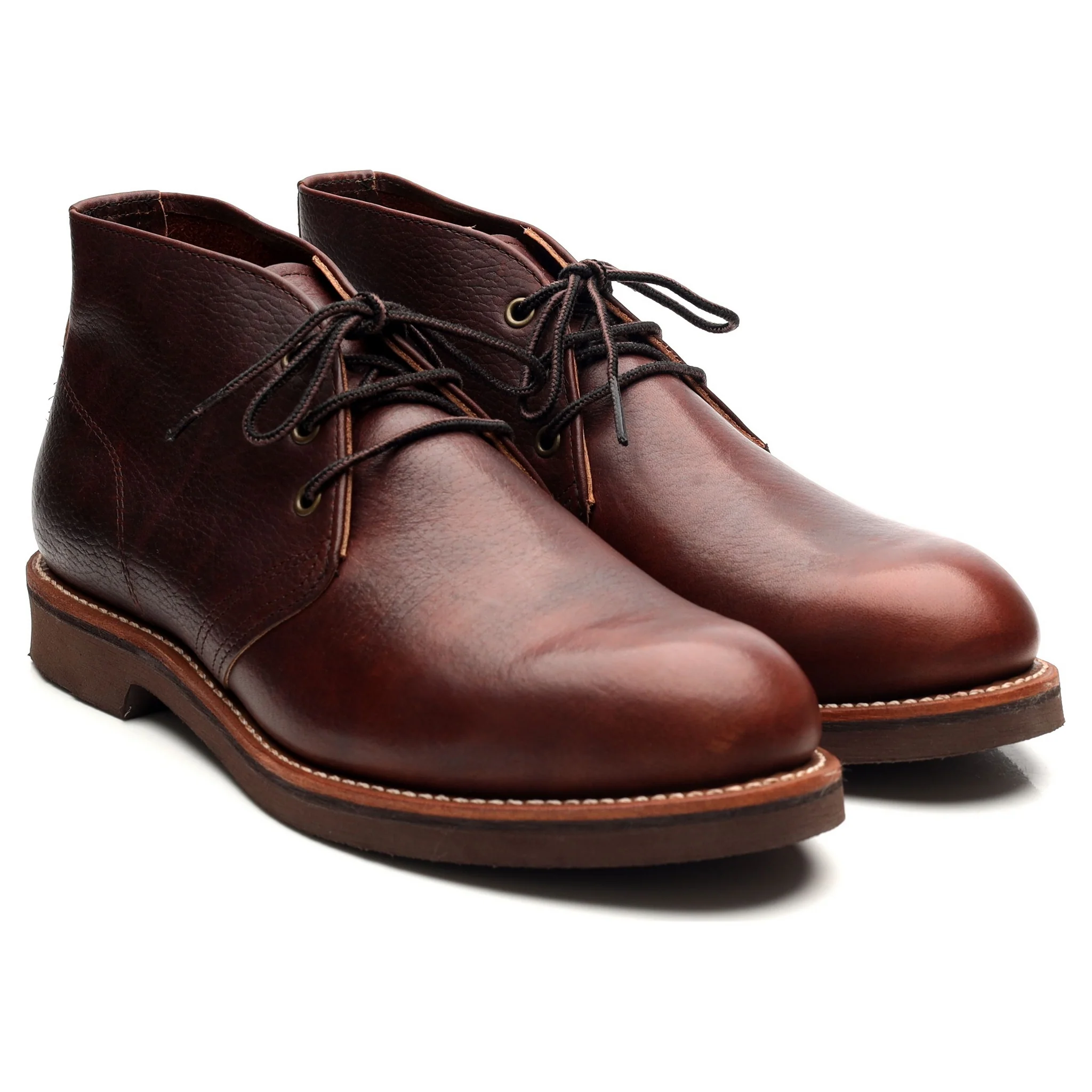 '9215' Brown Leather Chukka Boots UK 9 US 10 - Image 7