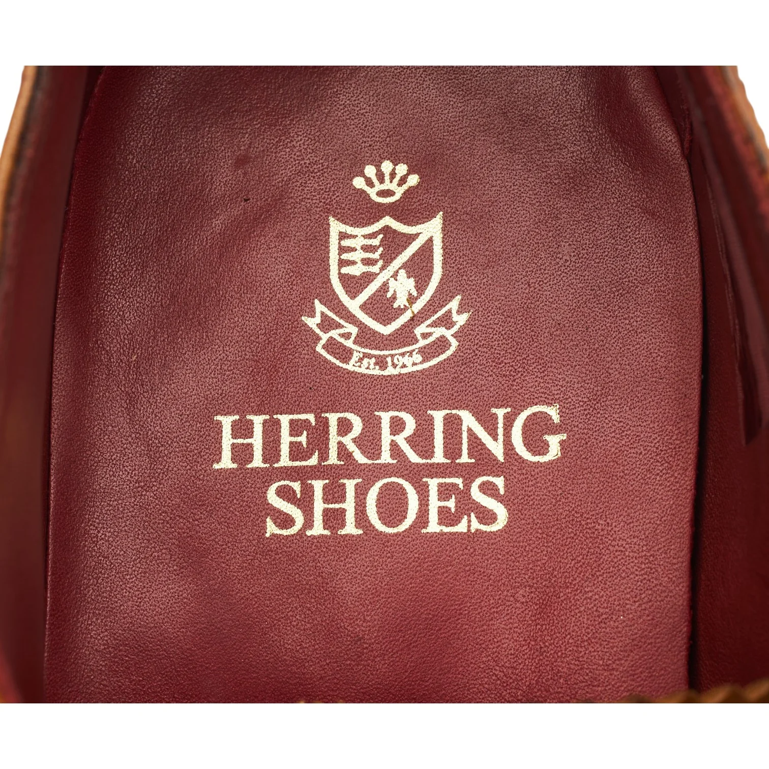 Herring 'Redbridge' Tan Brown Leather Oxford Brogues UK 7.5 F - Image 6