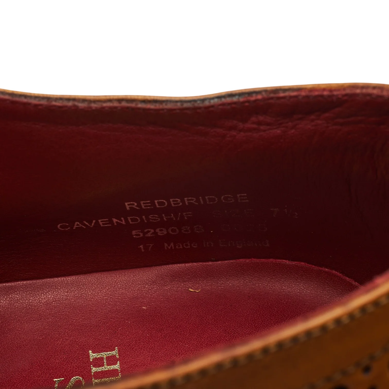 Herring 'Redbridge' Tan Brown Leather Oxford Brogues UK 7.5 F - Image 7