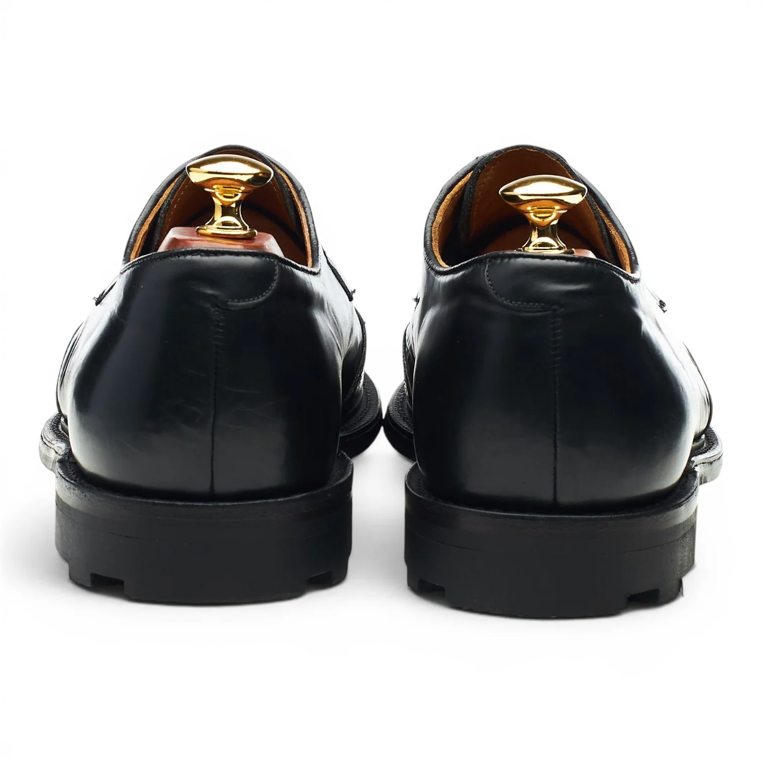 'Regent' Black Leather Derby Brogues UK 9 F - Image 4