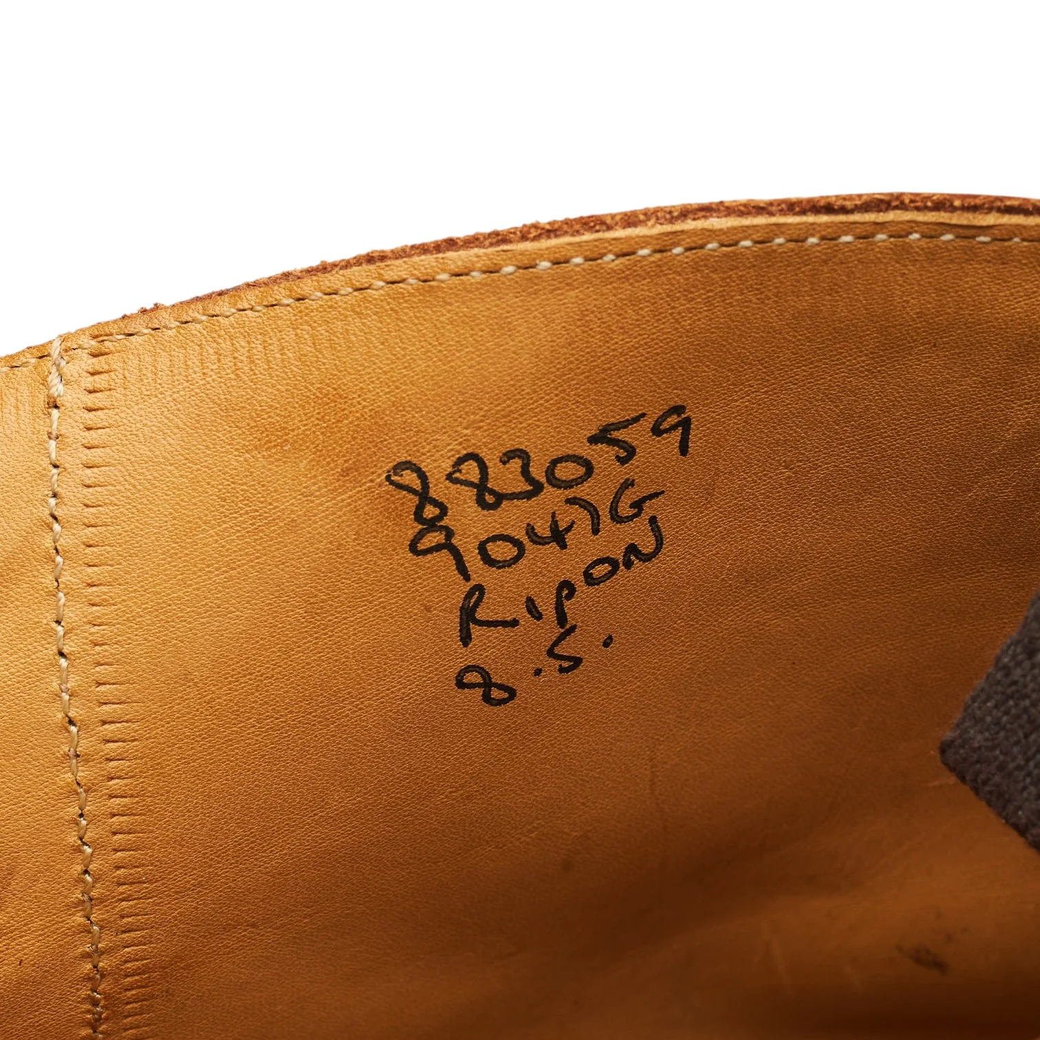 'Ripon' Tan Brown Leather Boots UK 8 - Image 7