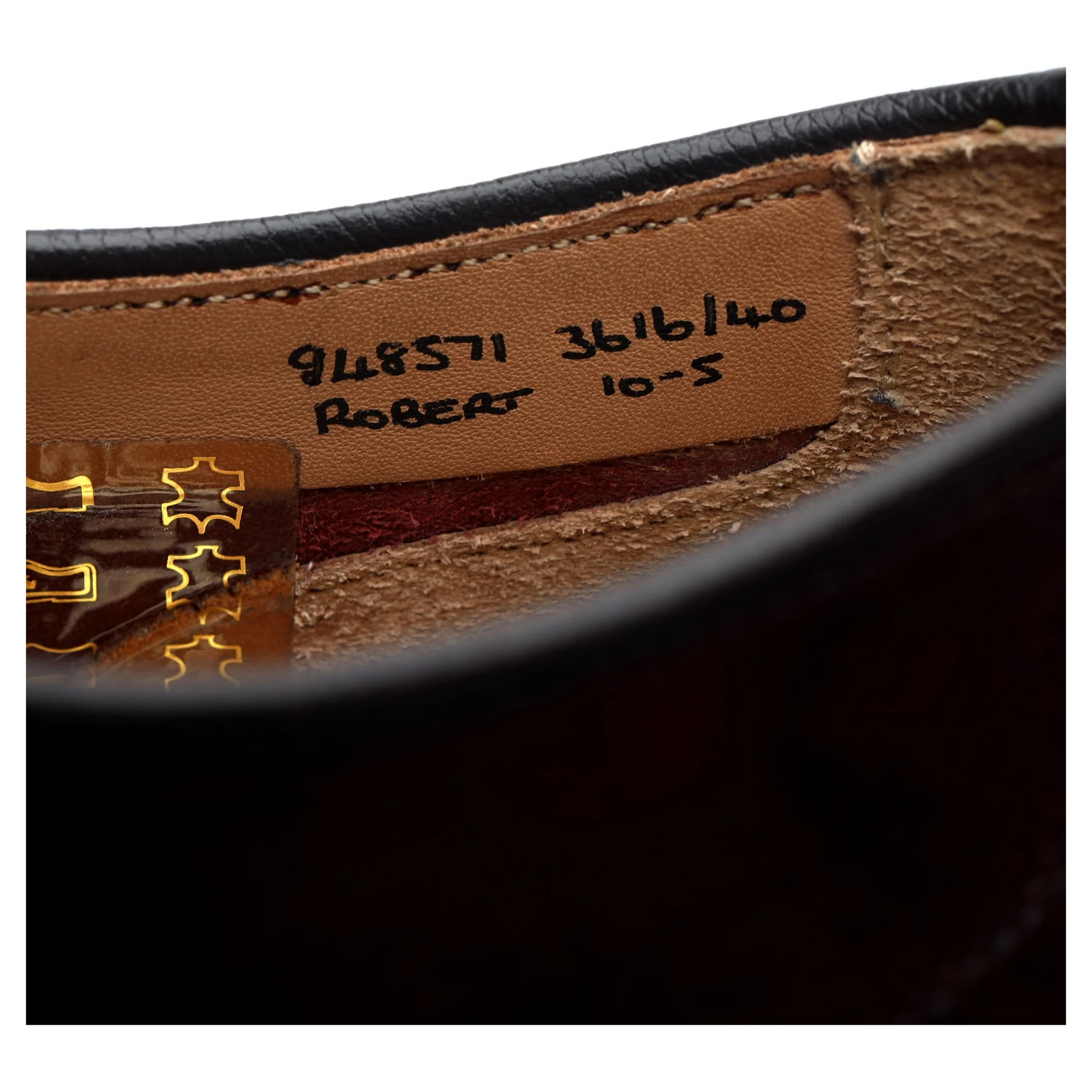 'Robert' Burgundy Museum Leather Derby UK 10 - Image 13