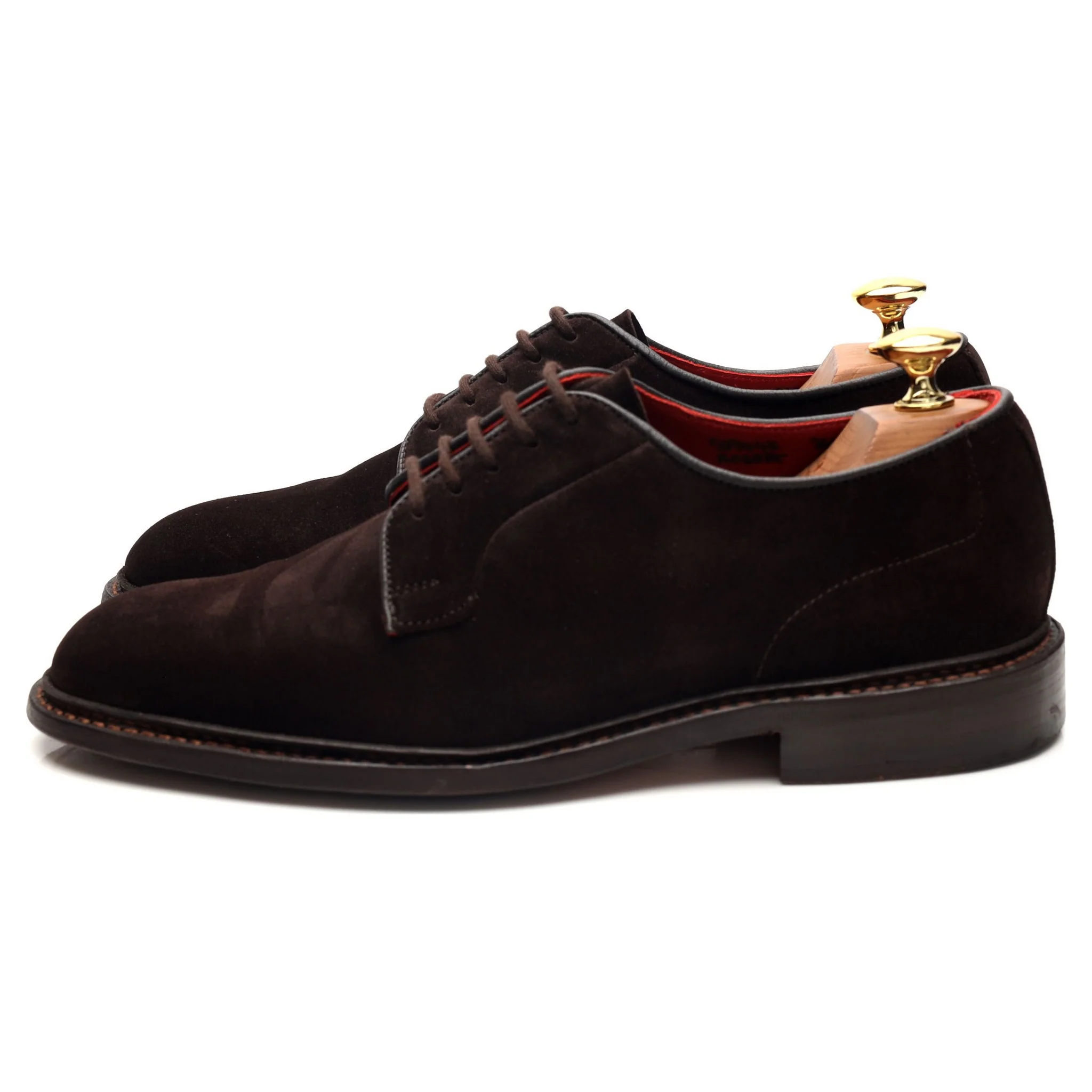 'Robert' Dark Brown Suede Derby UK 6.5 - Image 3
