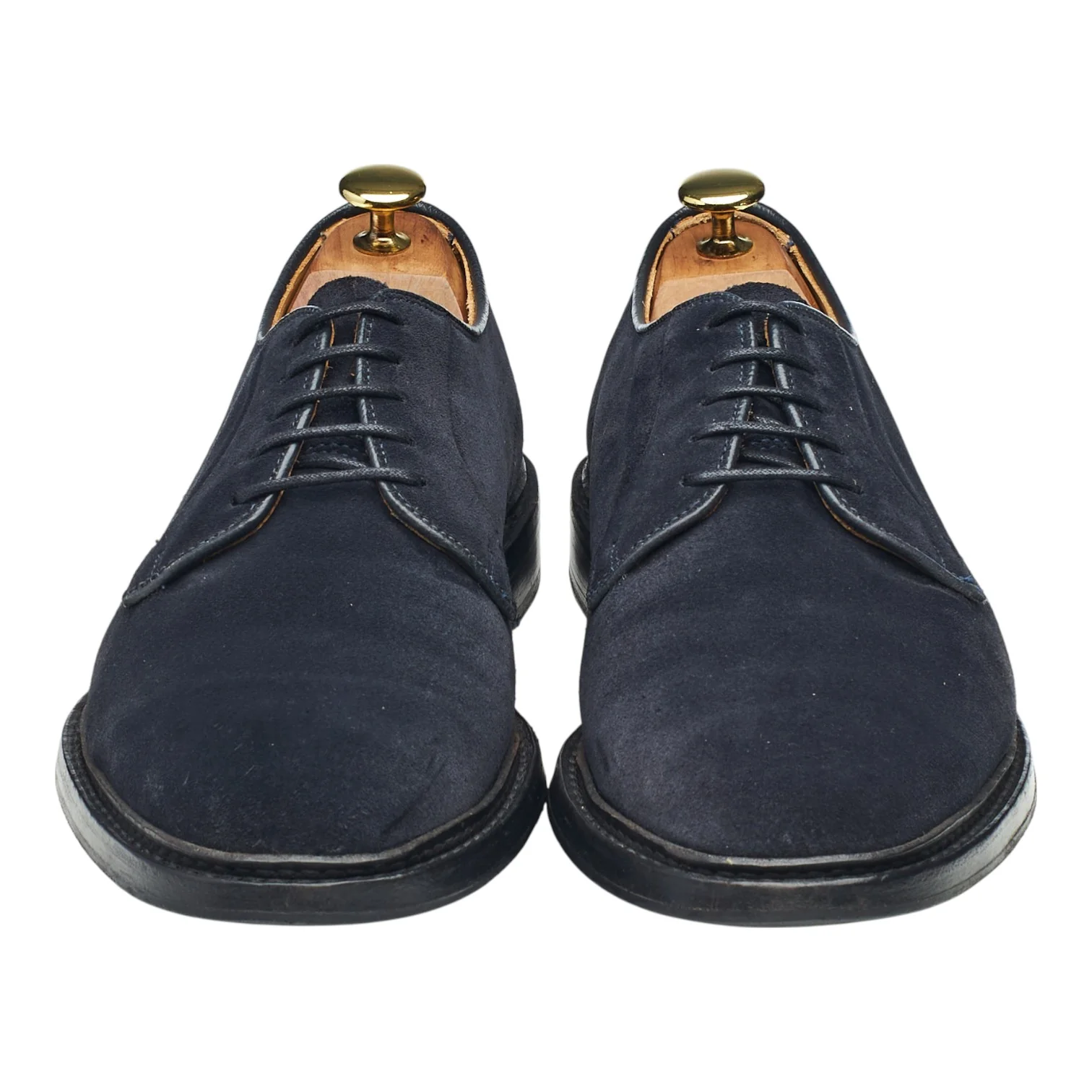 'Robert' Navy Blue Suede Derby UK 8.5 - Image 2