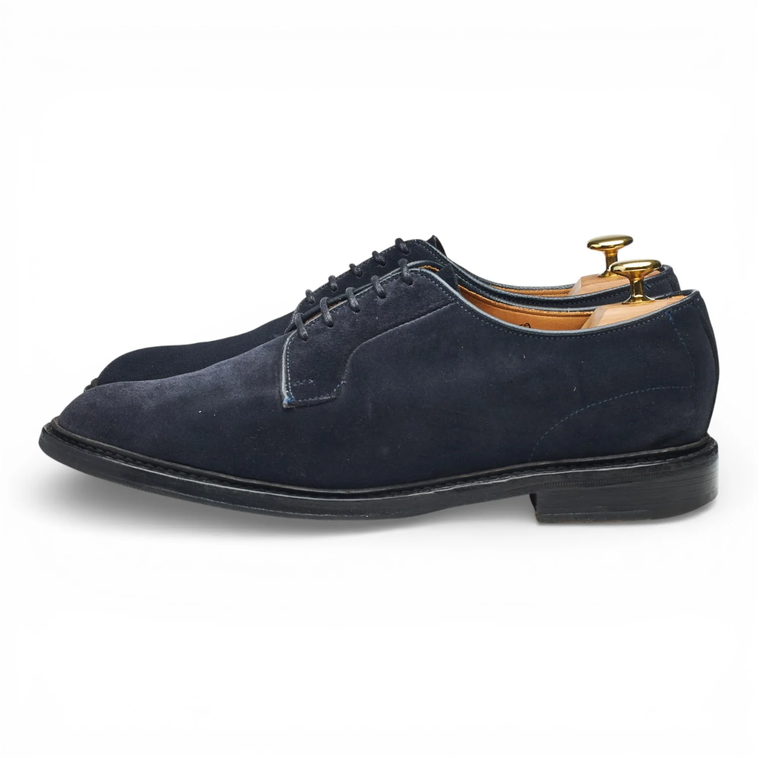 'Robert' Navy Blue Suede Derby UK 8.5 - Image 3