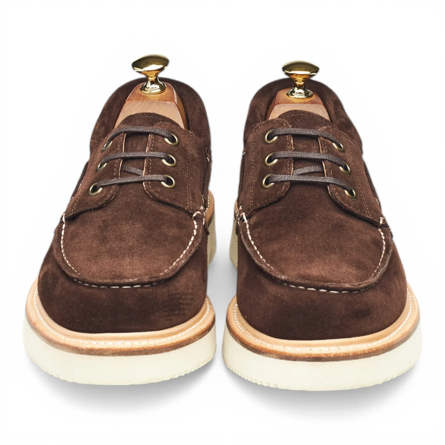 'Rockland' Dark Brown Suede Boat Shoes UK 7 - Image 2