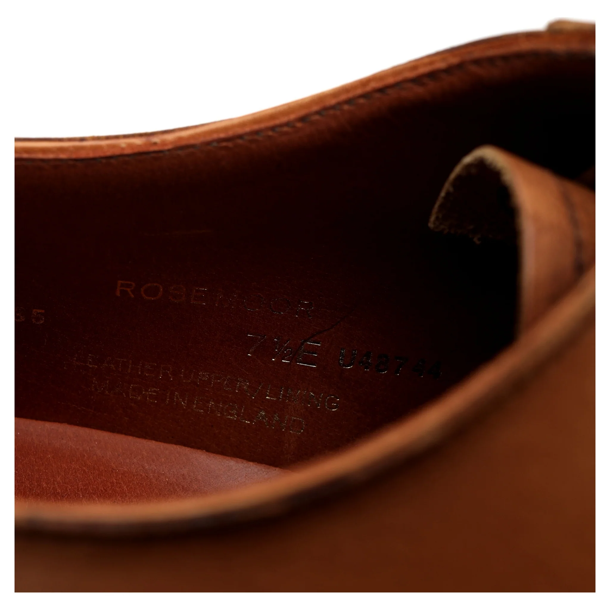 'Rosemoor' Tan Brown Leather Oxford UK 7.5 E - Image 7