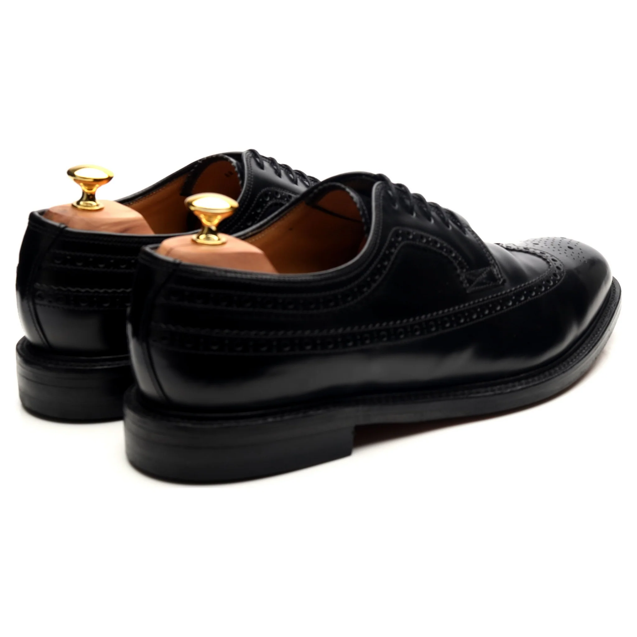 'Royal Brogue' Black Leather Derby UK 12 - Image 5