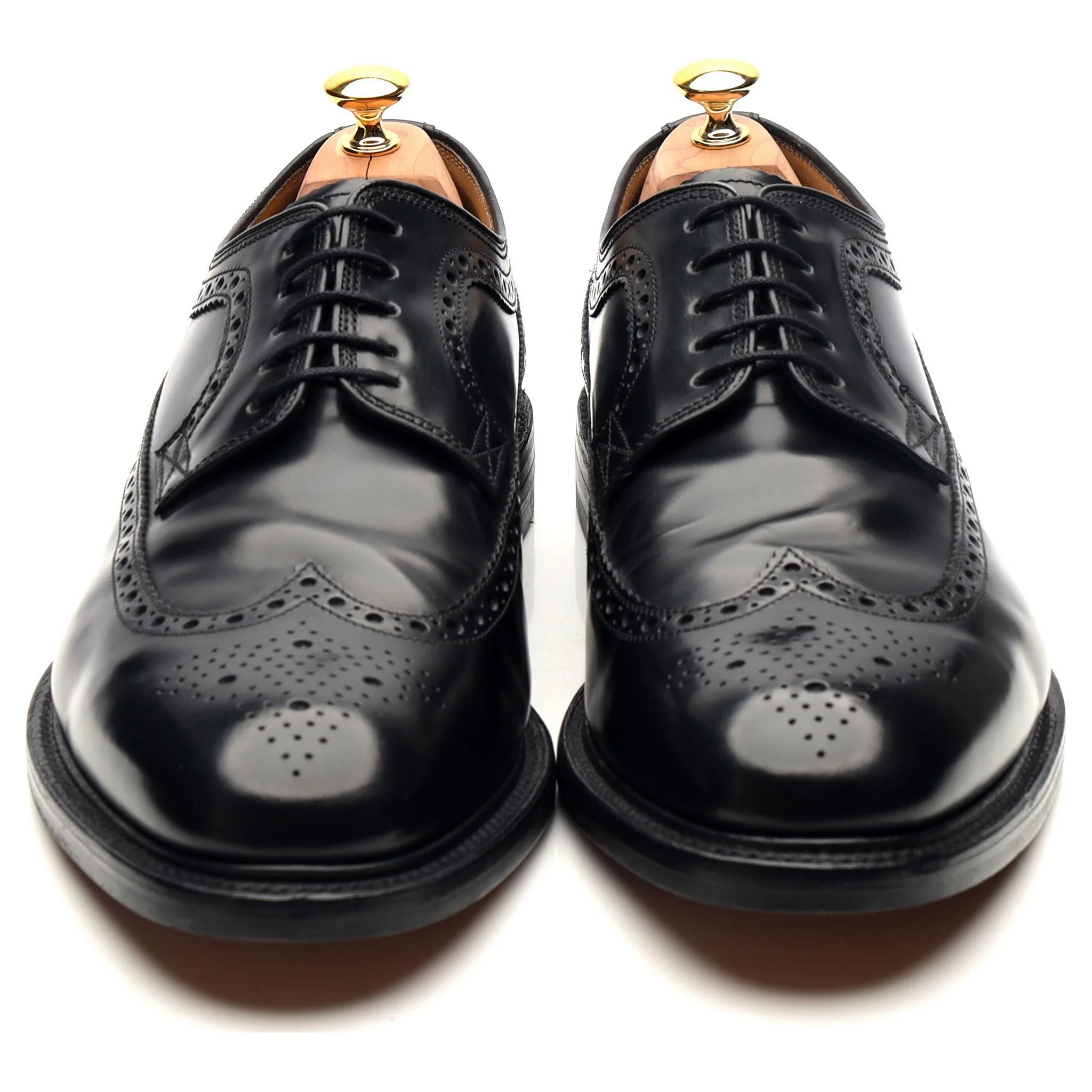 'Royal Brogue' Black Leather Derby UK 12 - Image 9