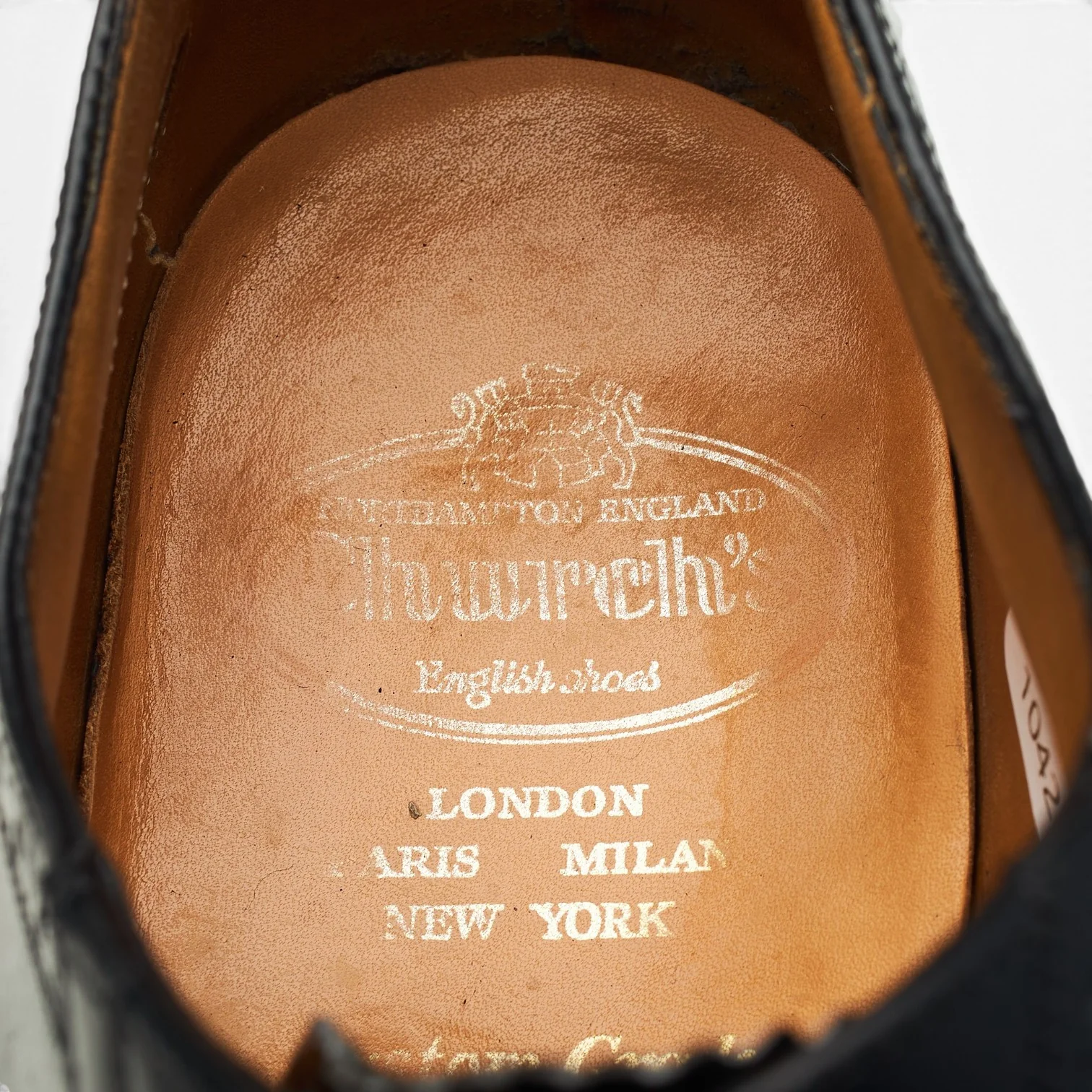 Royal Collection Black Leather Oxford Brogues UK 9.5 F - Image 6