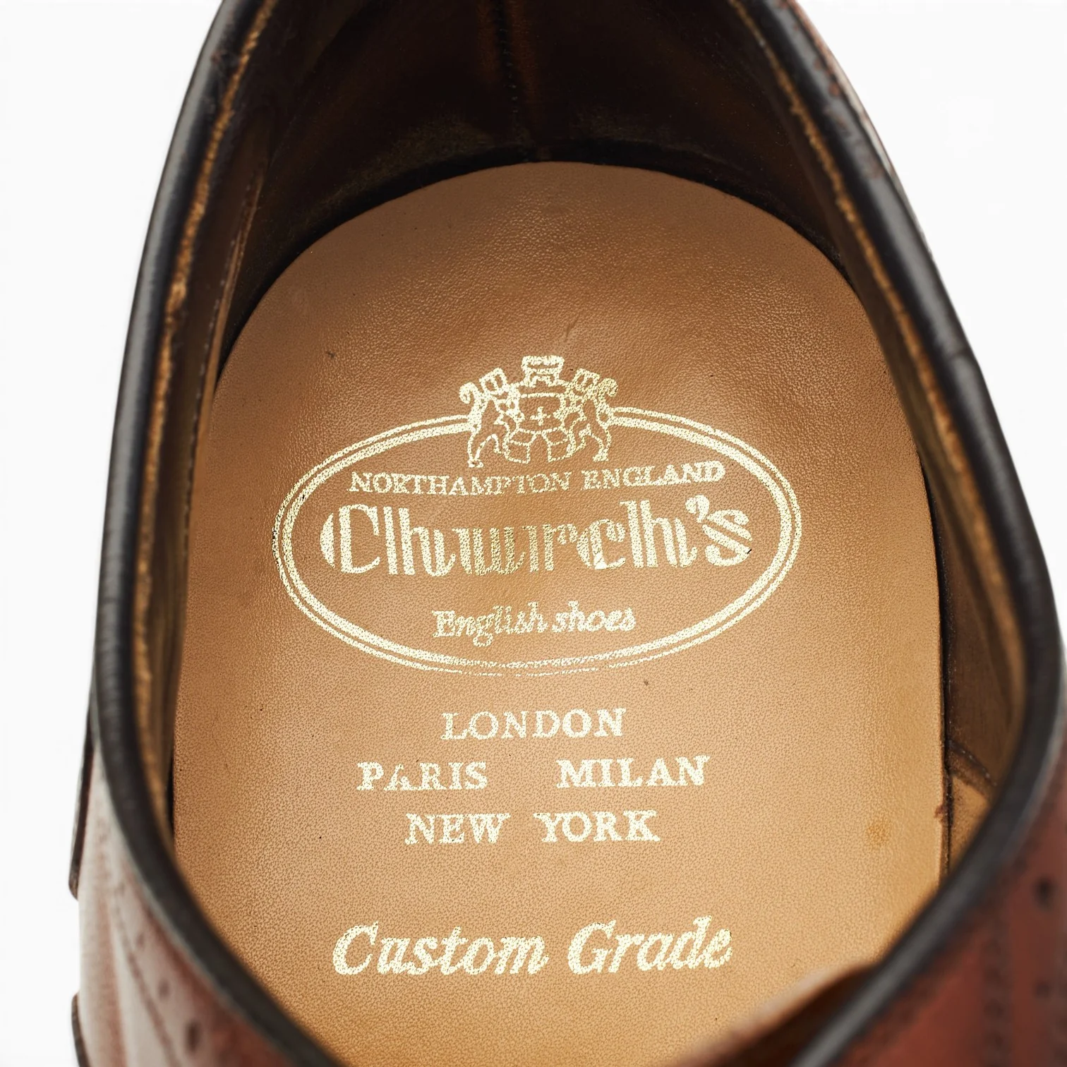 Royal Collection Brown Leather Oxford Brogues UK 9 F - Image 6