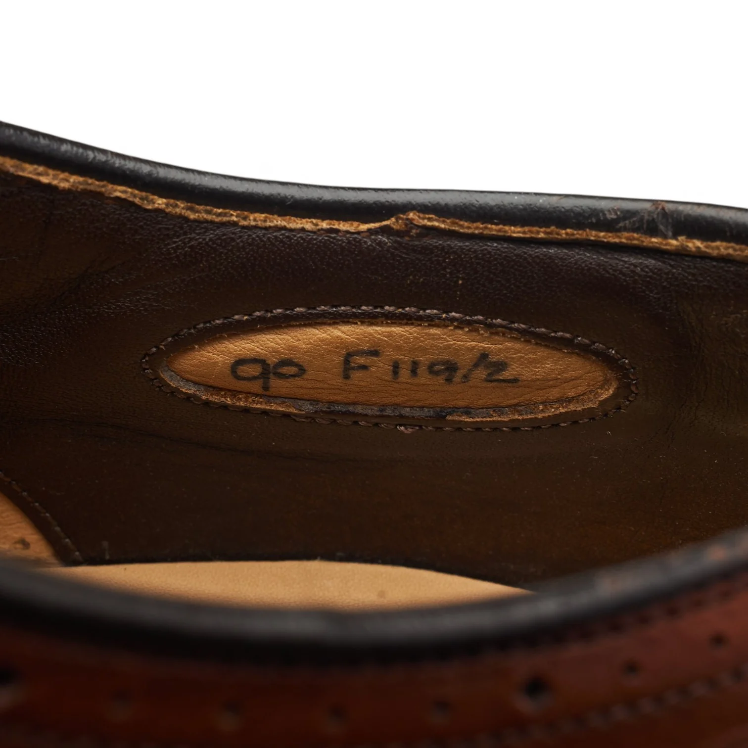 Royal Collection Brown Leather Oxford Brogues UK 9 F - Image 7