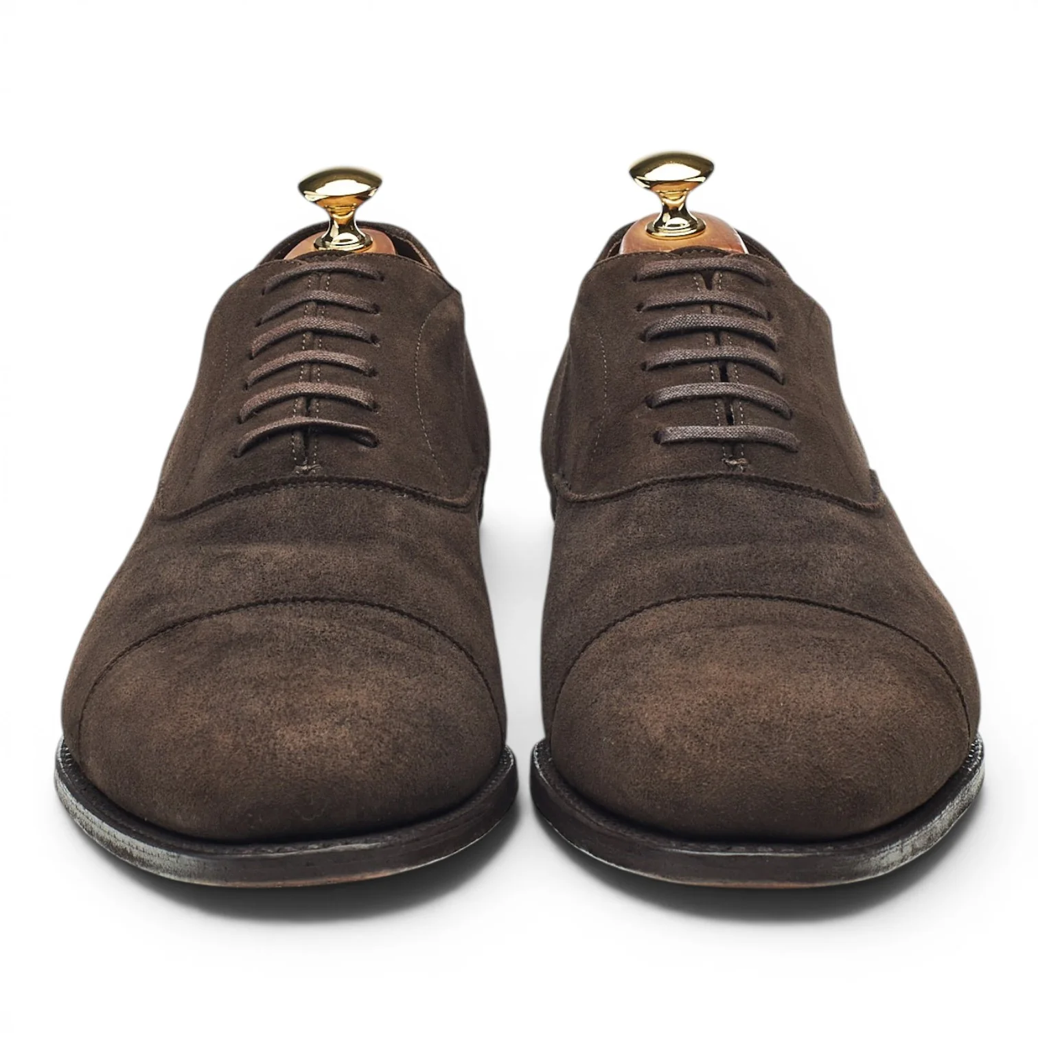 Royal Collection Dark Brown Suede Oxford UK 10.5 F - Image 2