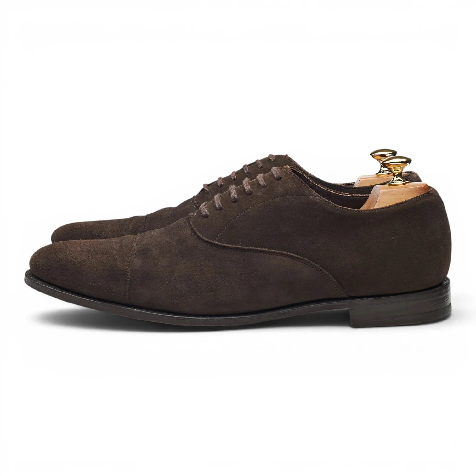 Royal Collection Dark Brown Suede Oxford UK 10.5 F - Image 3