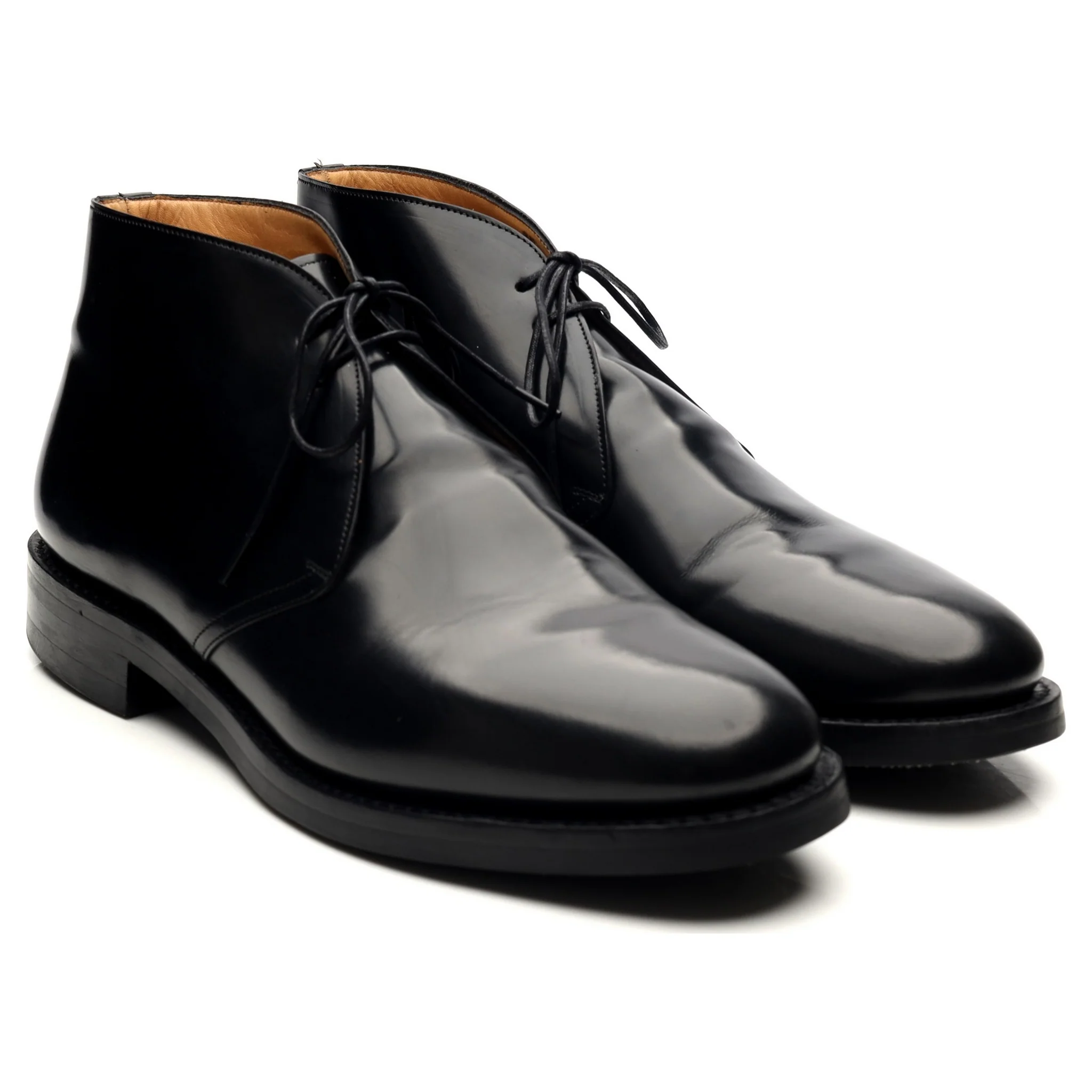 'Ryder 3' Black Leather Chukka Boots UK 9 G - Image 7