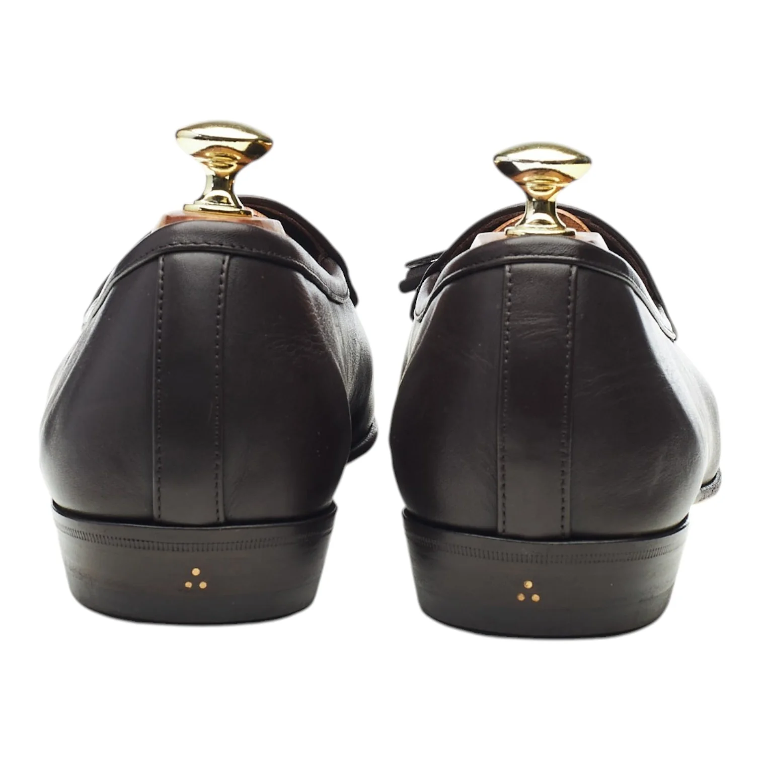 'Sagan Classic' Dark Brown Leather Tassel Loafers UK 7 / UK 7.5 - Image 4