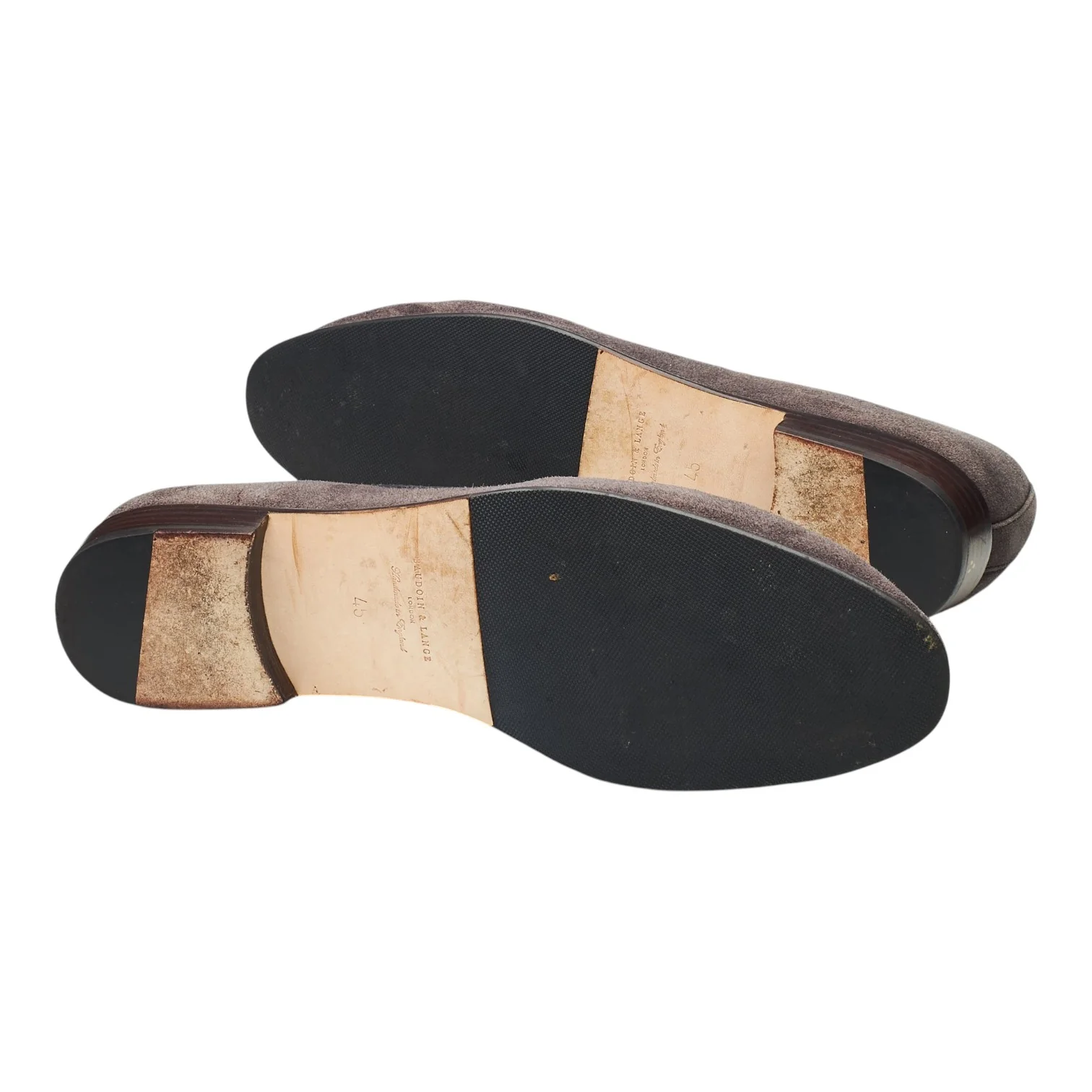 'Sagan Classic' Grey Suede Slip On Loafers UK 11 / UK 11.5 - Image 5