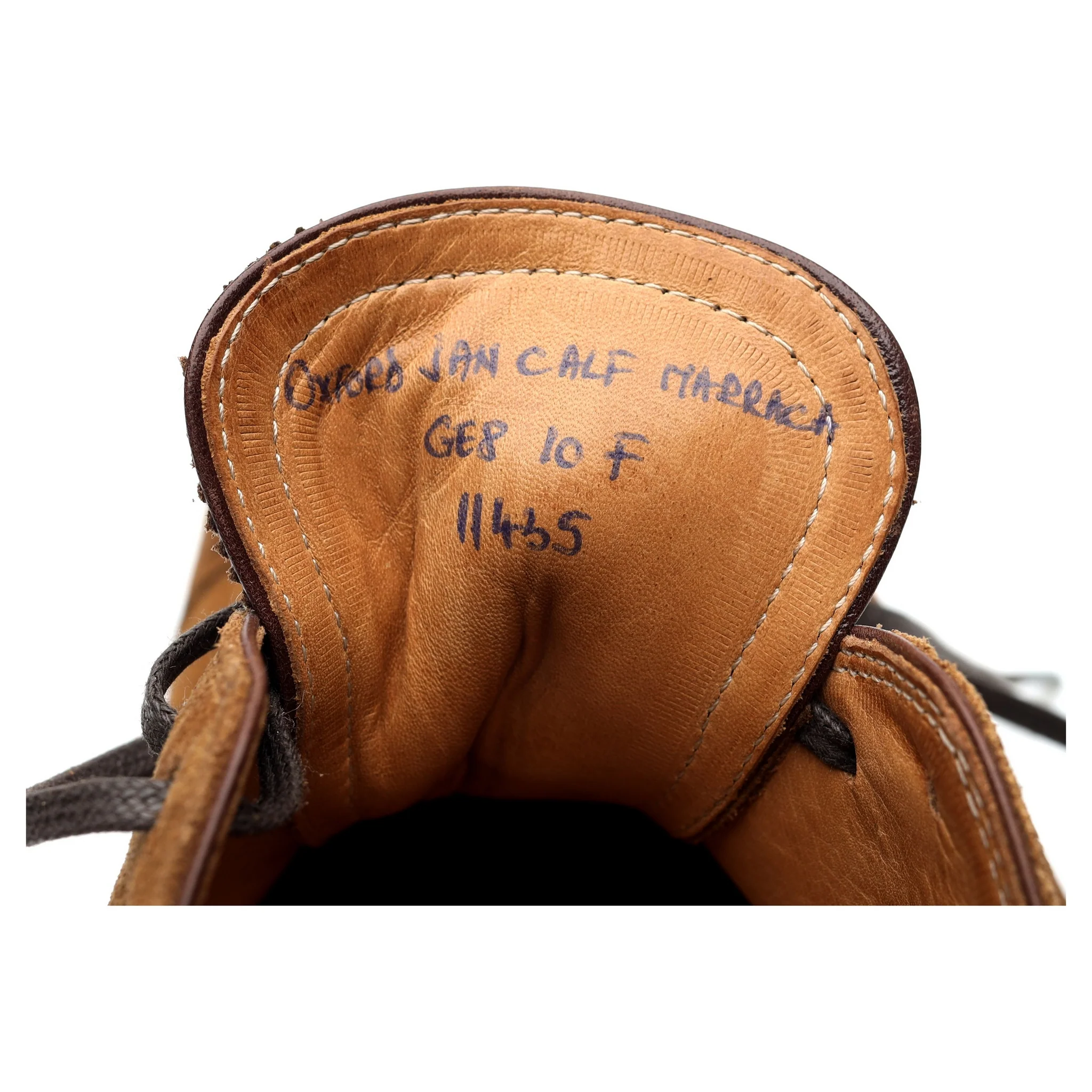 Drake's Tan Brown Suede Oxford Semi Brogues UK 10 F - Image 14