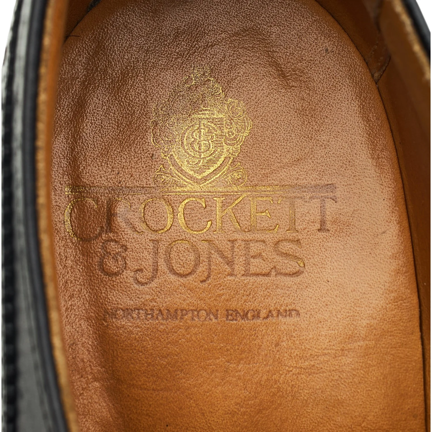 'Salisbury' Black Leather Derby Brogues UK 10 F - Image 6