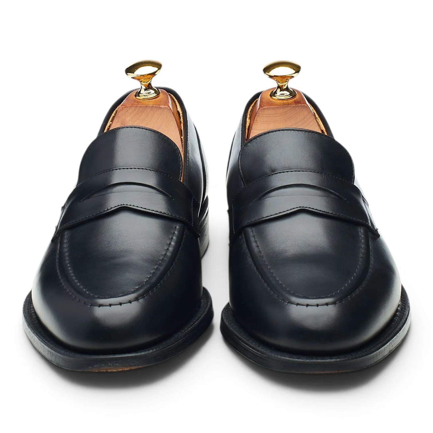 'Salisbury' Black Leather Loafers UK 6 G - Image 2
