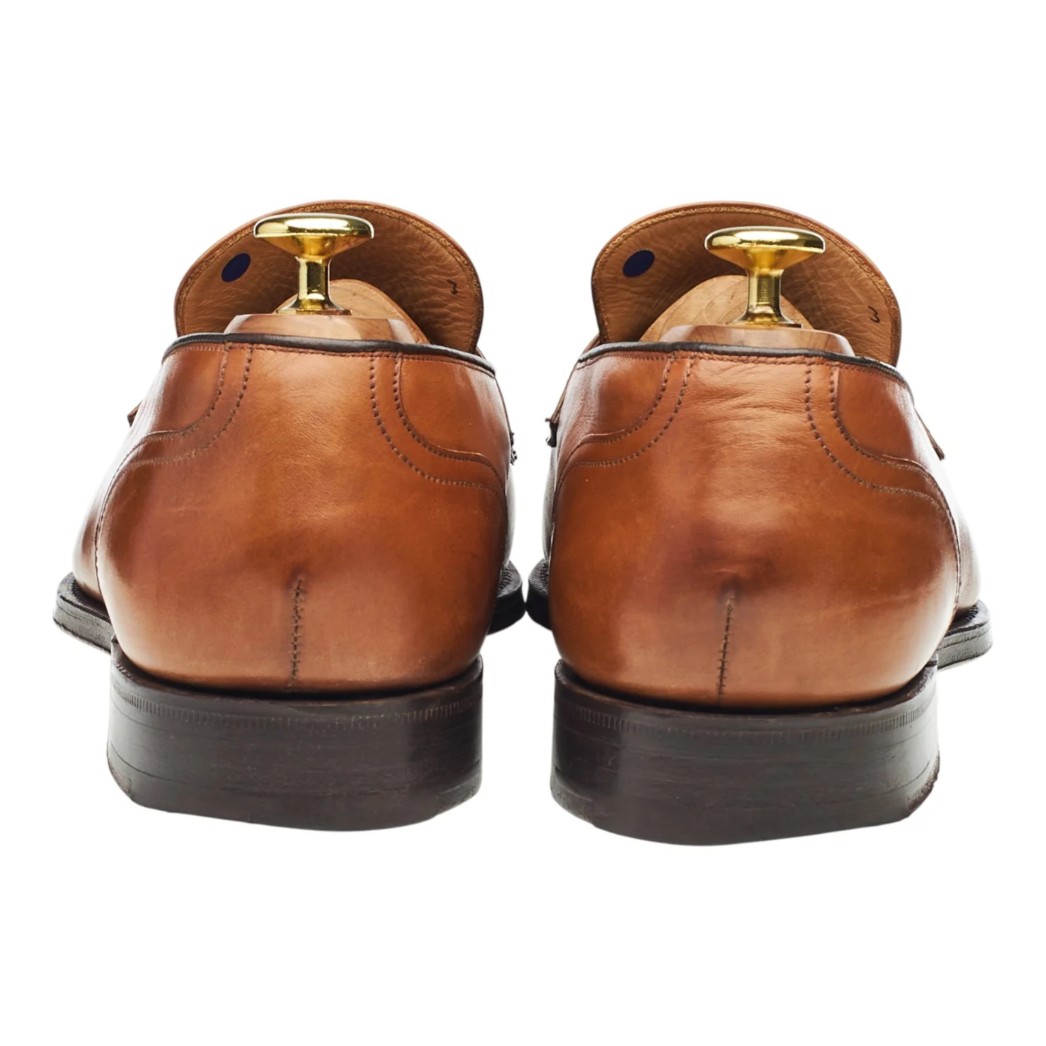 'Salisbury' Tan Brown Leather Loafers UK 8 G - Image 4