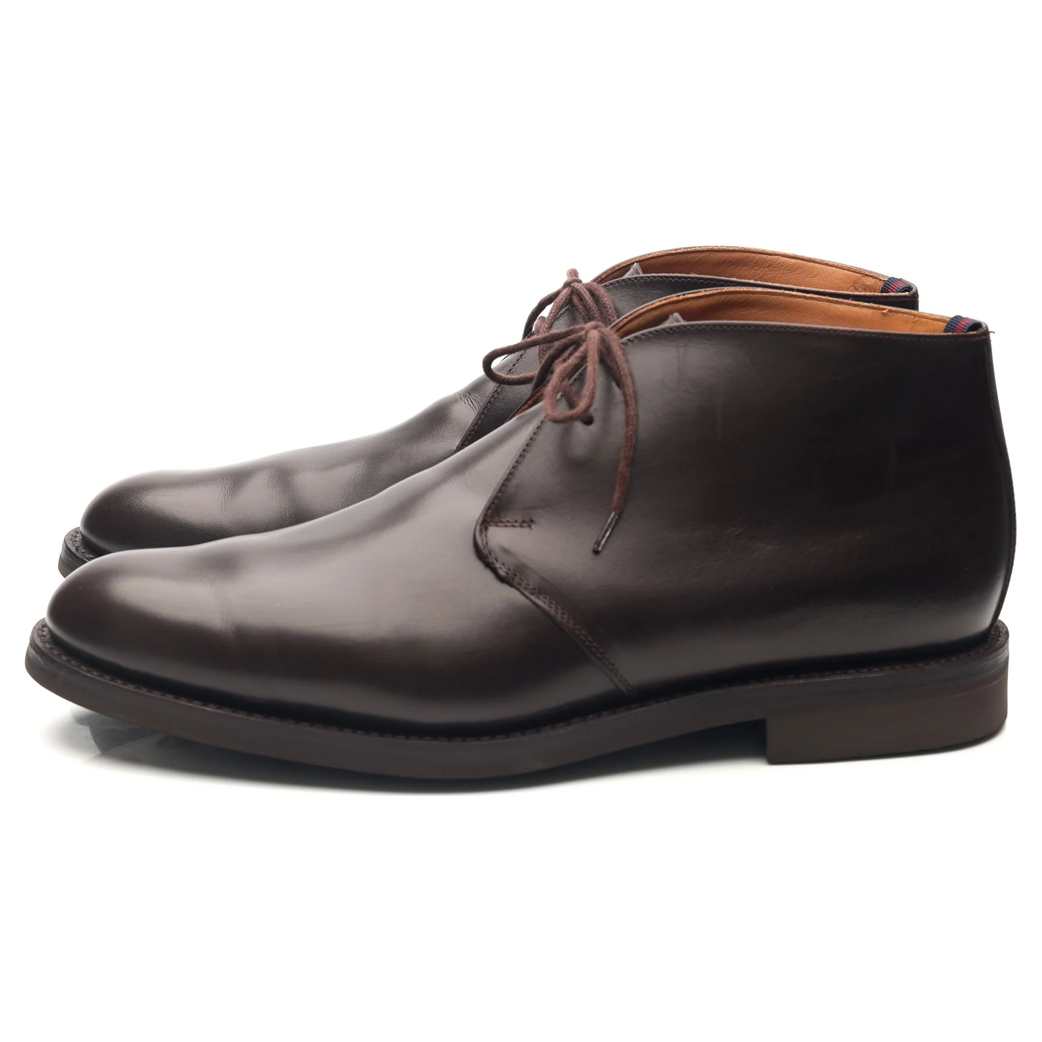 'Dublin' Dark Brown Leather Chukka Boots UK 9.5 F - Image 2