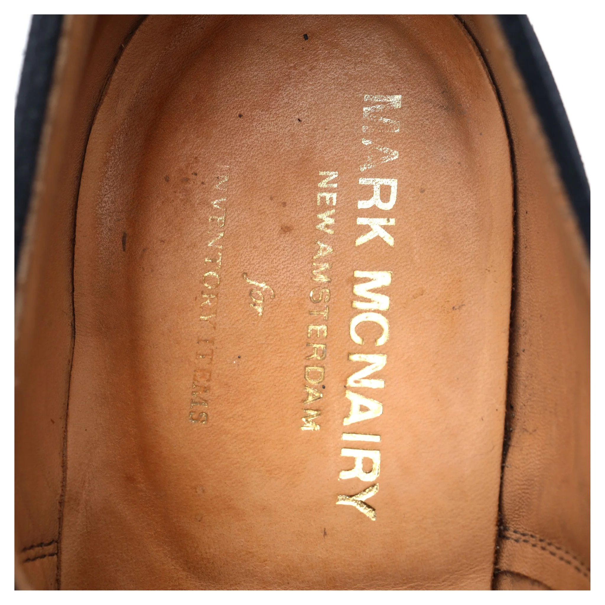 Mark McNairy Navy Blue Suede Derby UK 11 - Image 12