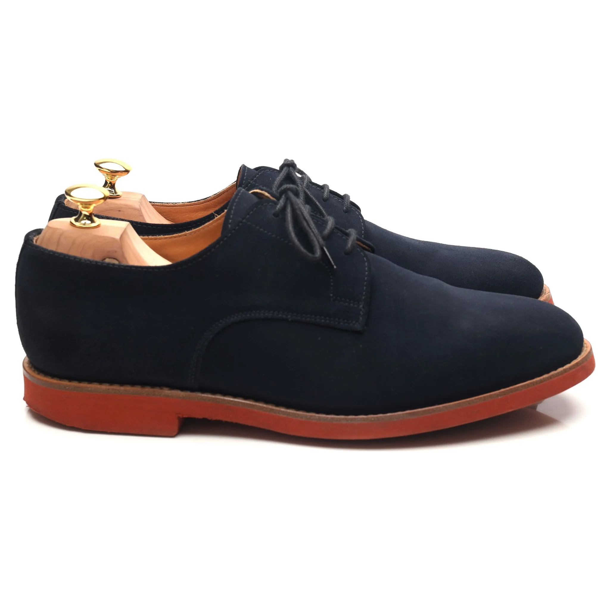 Mark McNairy Navy Blue Suede Derby UK 11 - Image 6