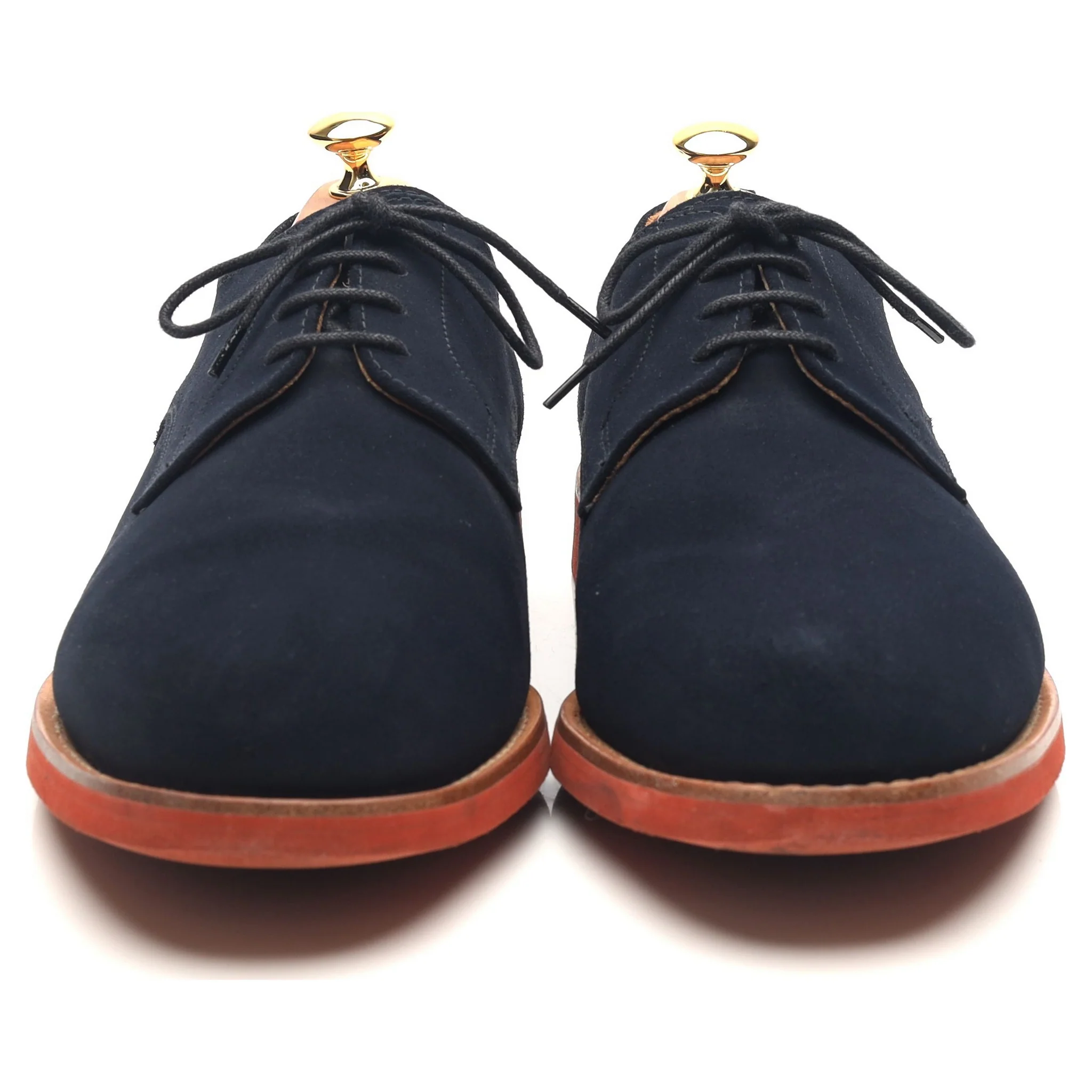 Mark McNairy Navy Blue Suede Derby UK 11 - Image 8