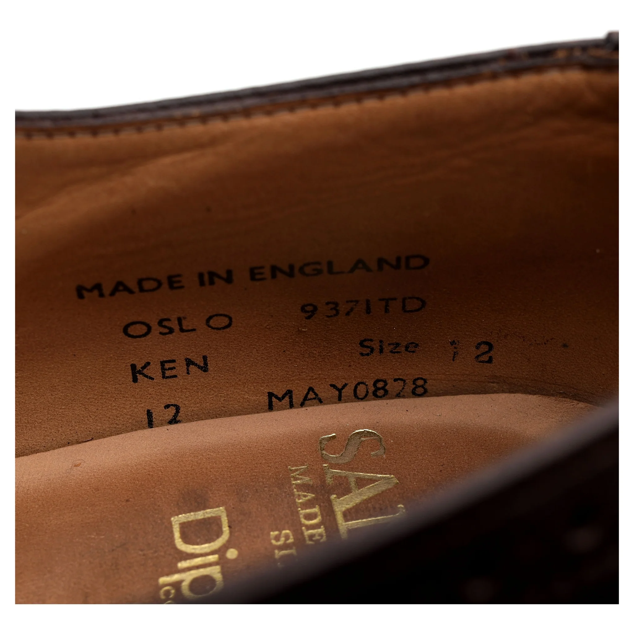 'Oslo' Dark Brown Leather Brogues UK 12 F - Image 13