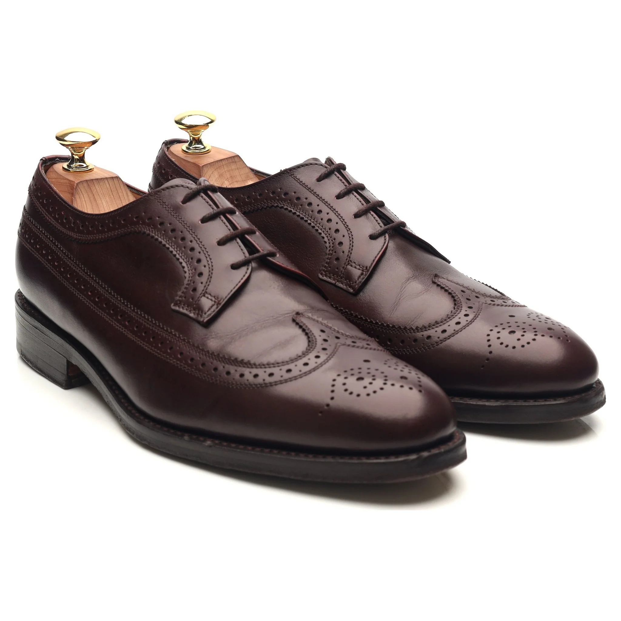 'Sander' Burgundy Leather Brogues UK 8 F - Image 7