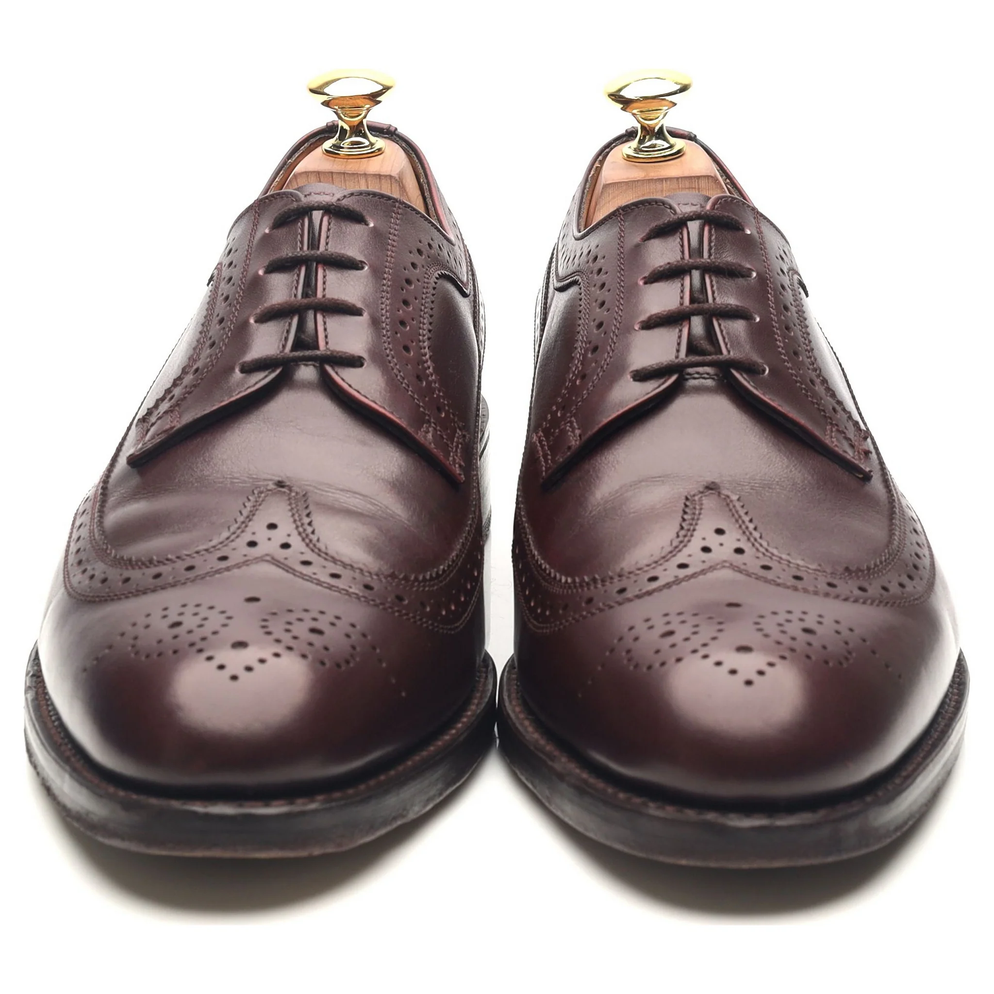 'Sander' Burgundy Leather Brogues UK 8 F - Image 8