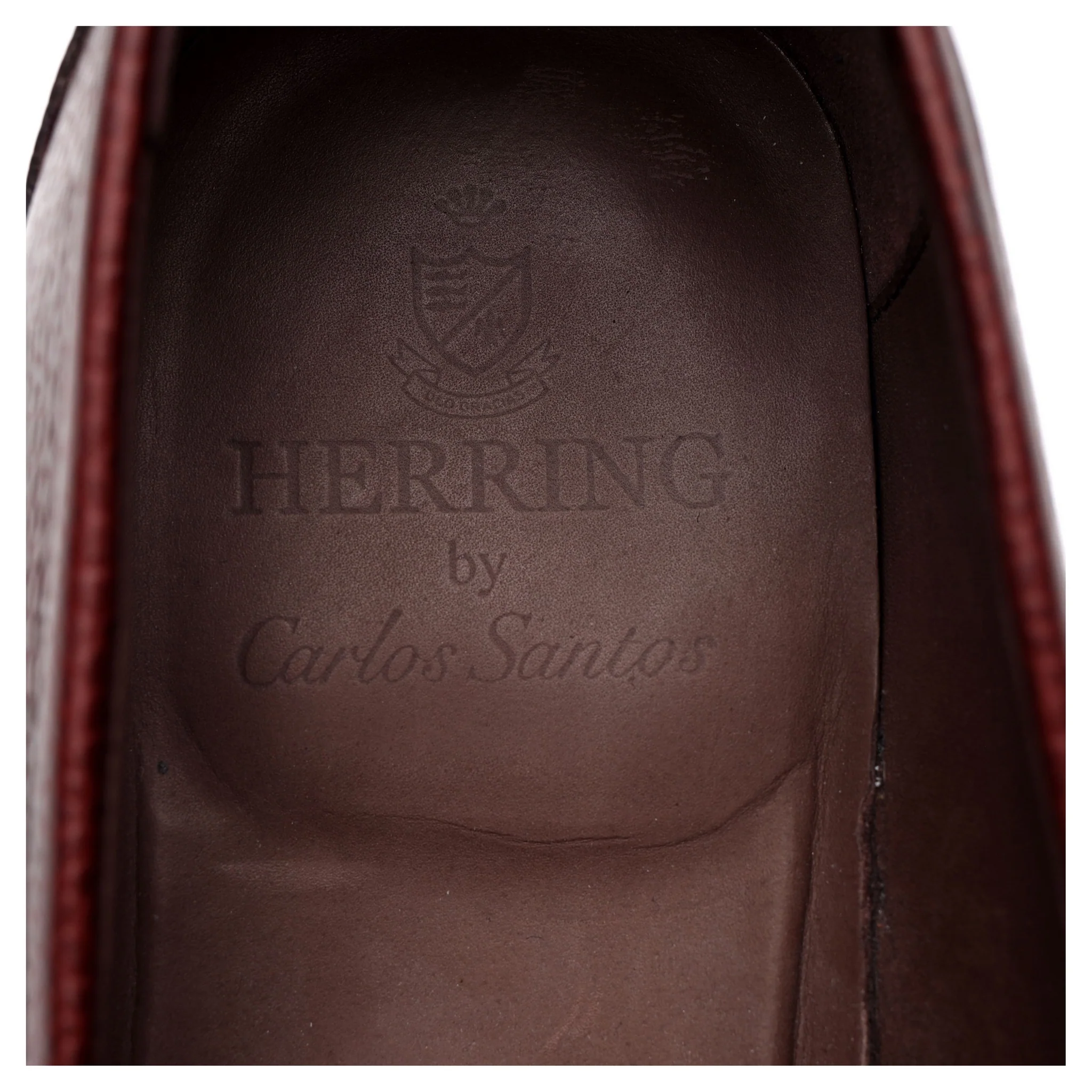 Herring Burgundy Leather Loafers UK 10.5 - Image 12