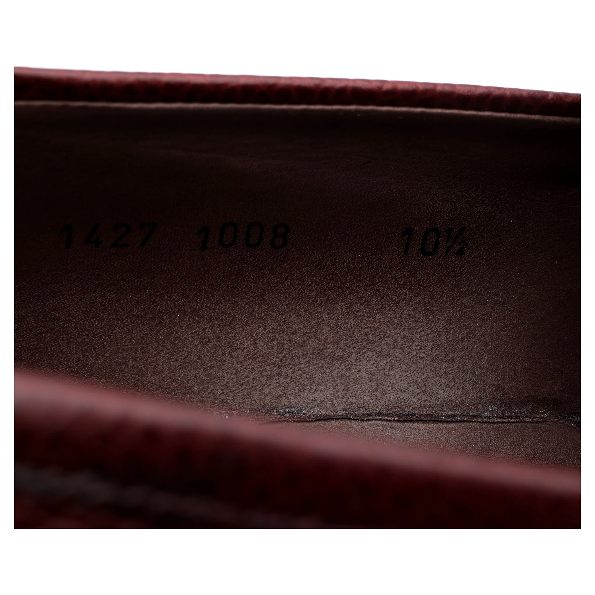 Herring Burgundy Leather Loafers UK 10.5 - Image 13