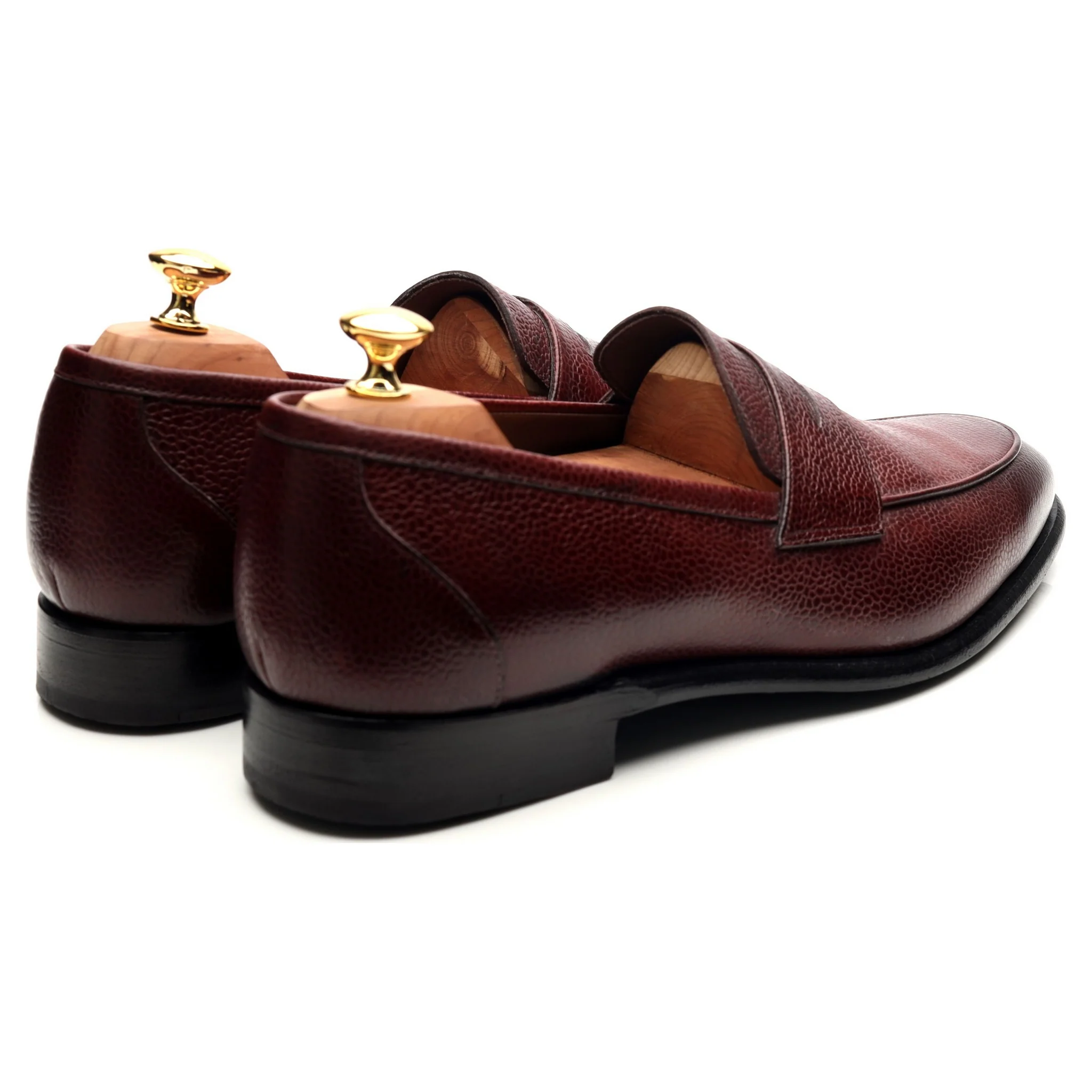 Herring Burgundy Leather Loafers UK 10.5 - Image 5