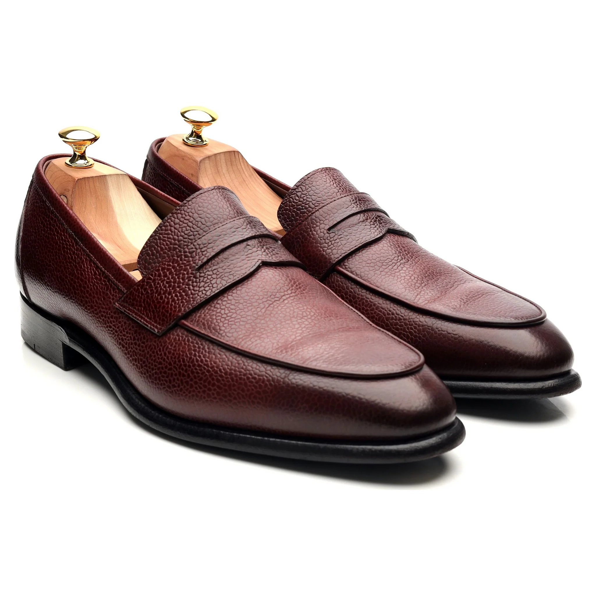 Herring Burgundy Leather Loafers UK 10.5 - Image 7