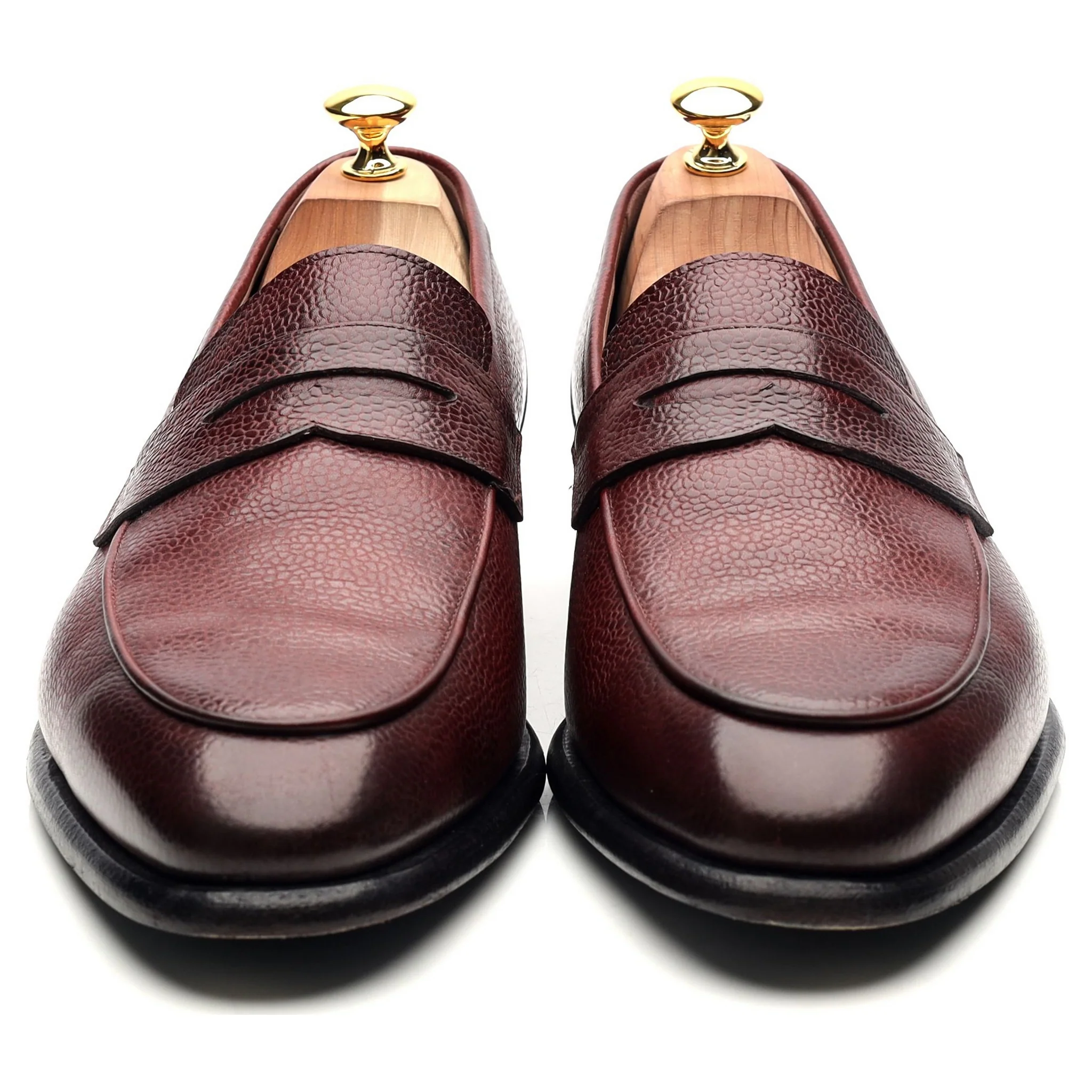 Herring Burgundy Leather Loafers UK 10.5 - Image 8