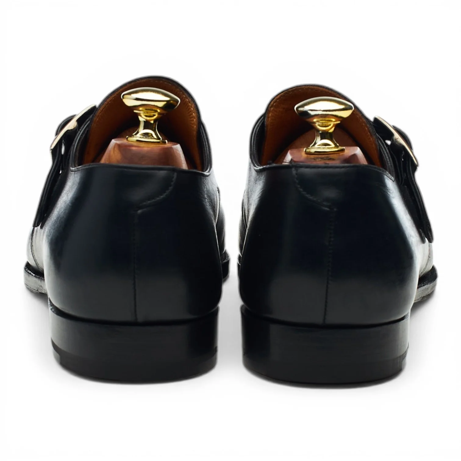 'Savile' Black Leather Monk Strap UK 7 E - Image 4