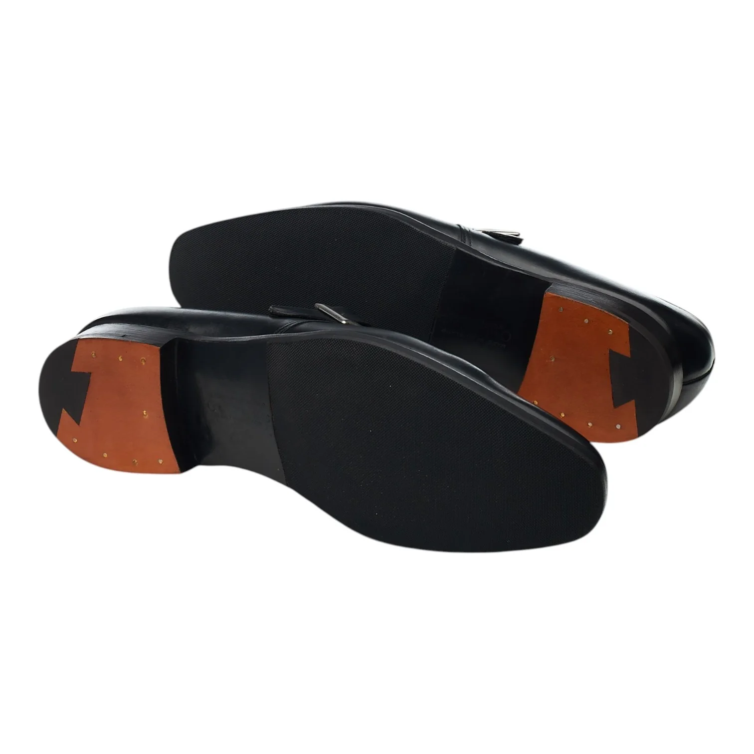 'Savile' Black Leather Monk Strap UK 7 E - Image 5
