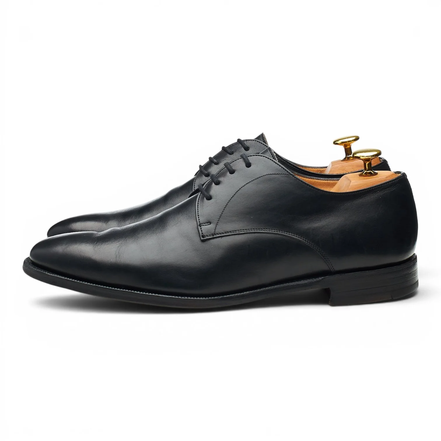 'Sawley' Black Leather Derby UK 7 G - Image 3