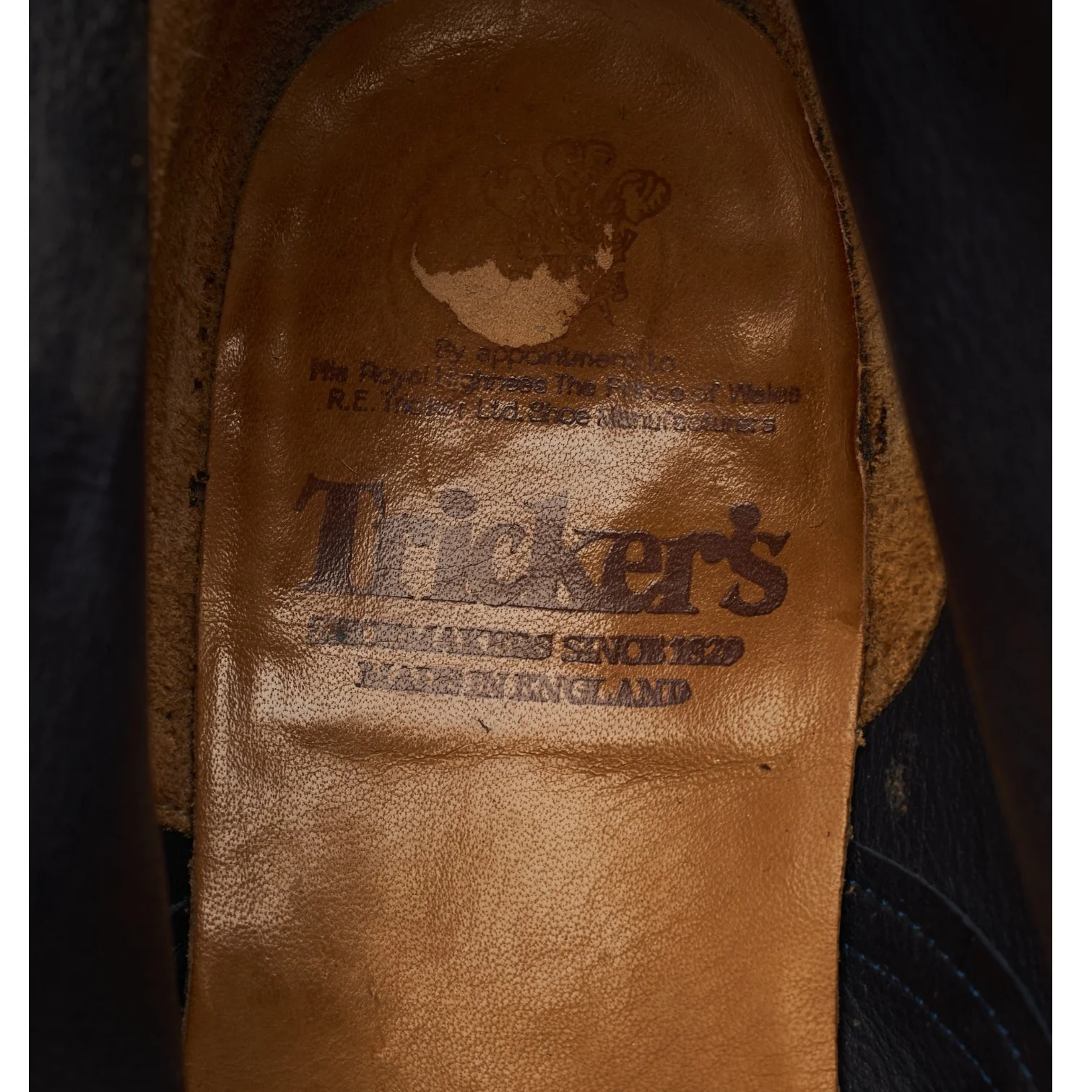 'Scott' Navy Blue Suede Cap Toe Boots UK 8 - Image 6